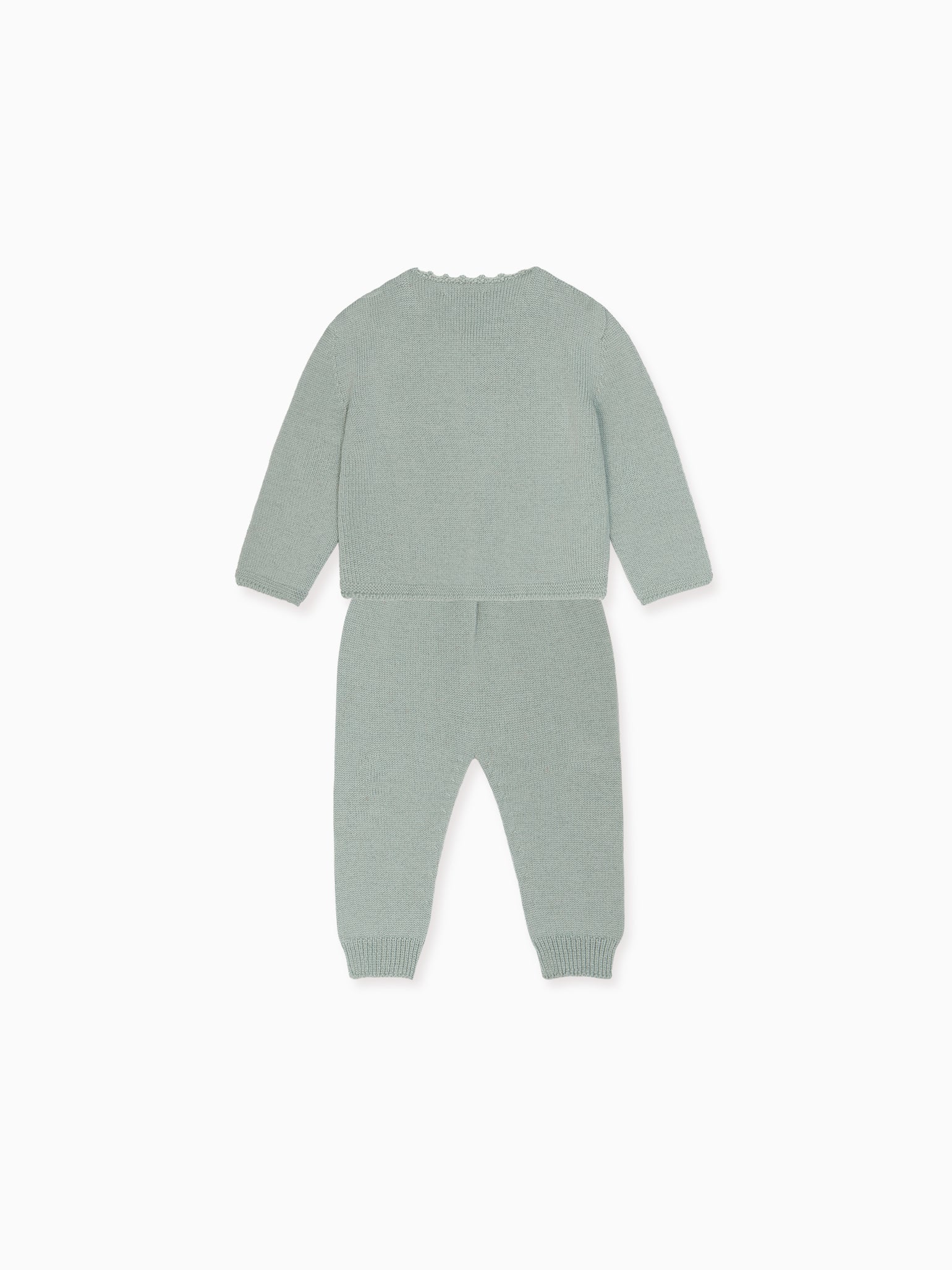 Sage Green Zas Merino Baby Set