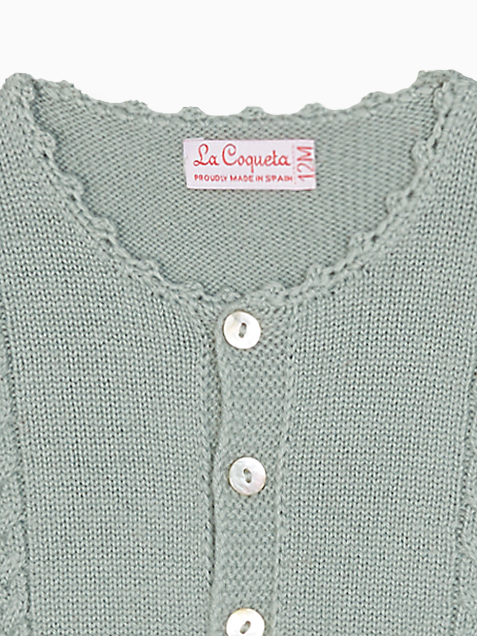 Sage Green Zas Merino Baby Set