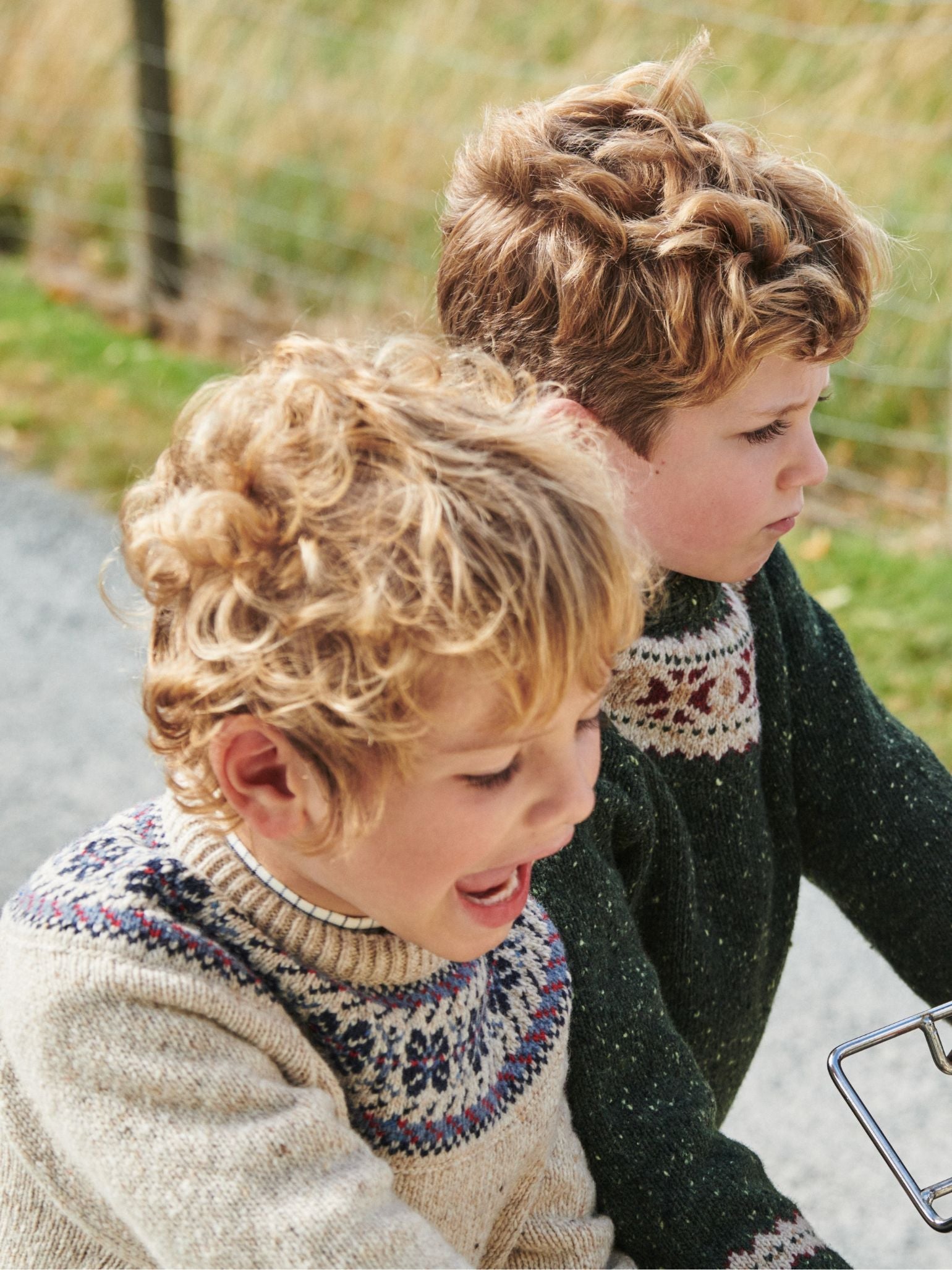 Ivory Merino Fair Isle Kids Jumper