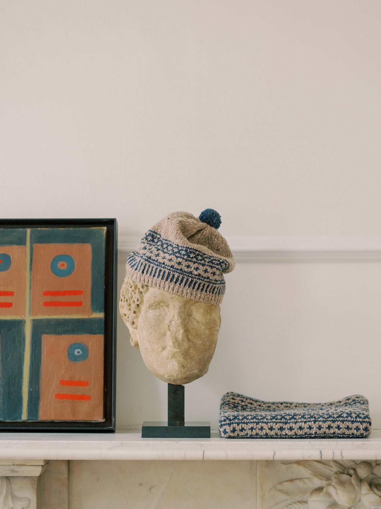Oatmeal Merino Fair Isle Kids Snood