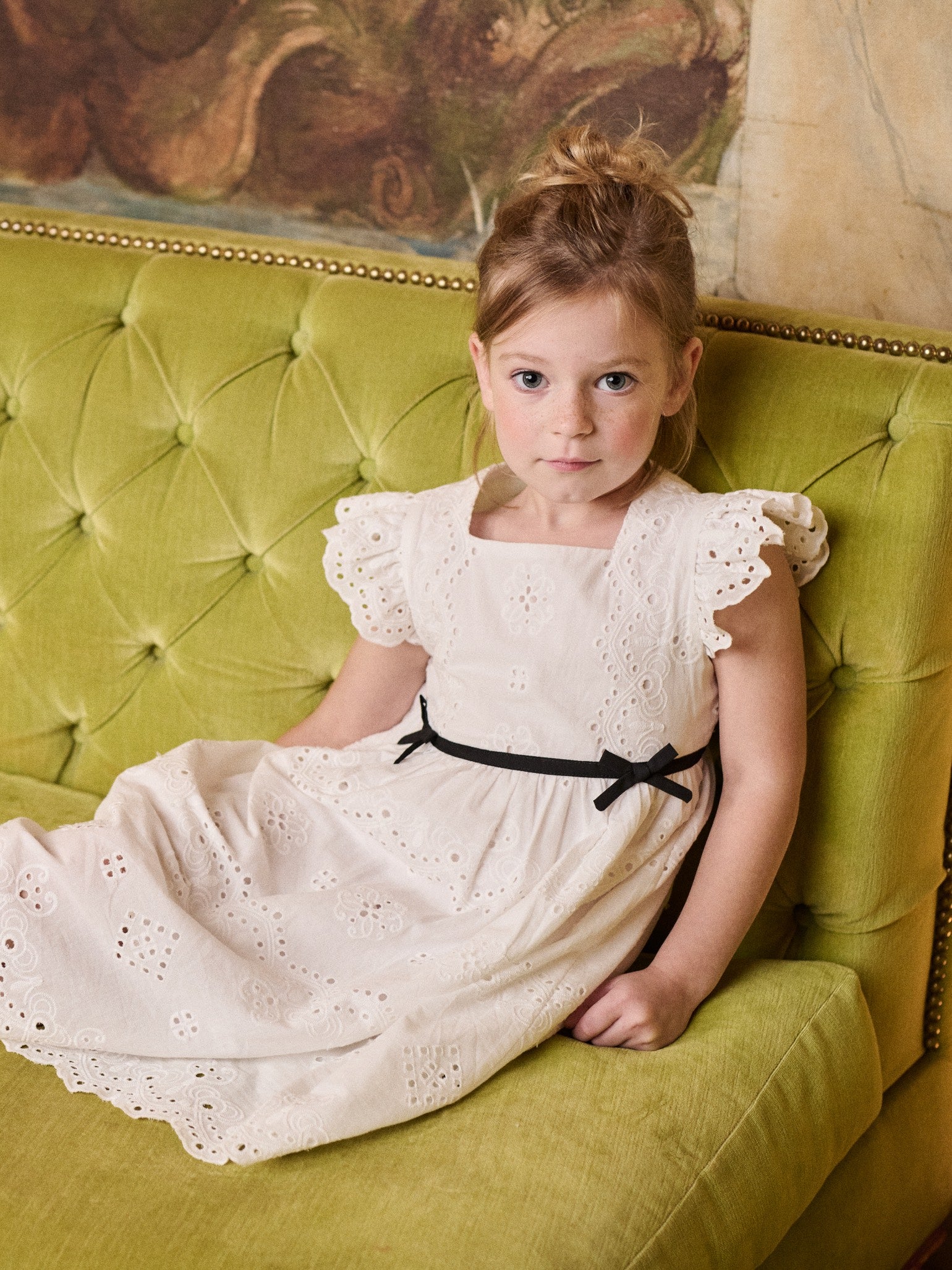 Nicky Hilton x La Coqueta Ivory Edie Girl Dress