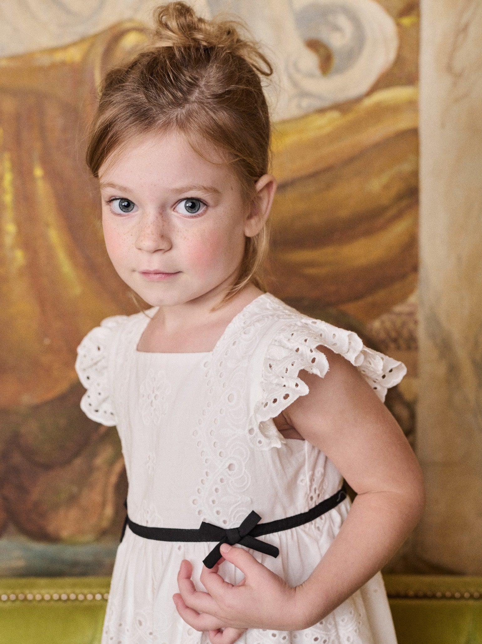 Nicky Hilton x La Coqueta Ivory Edie Girl Dress