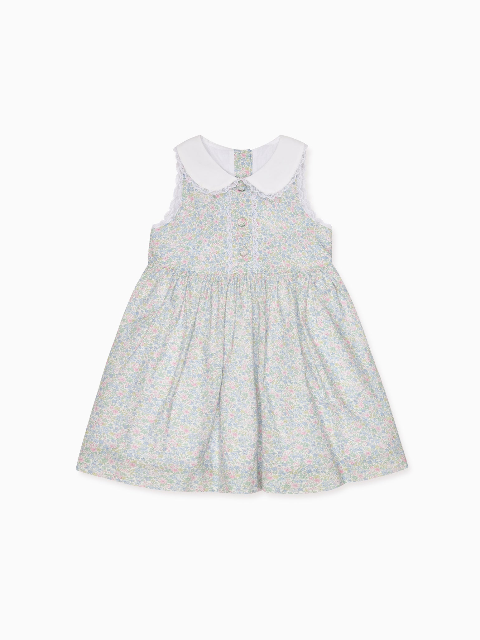 Light Blue Floral Aimee Girl Dress