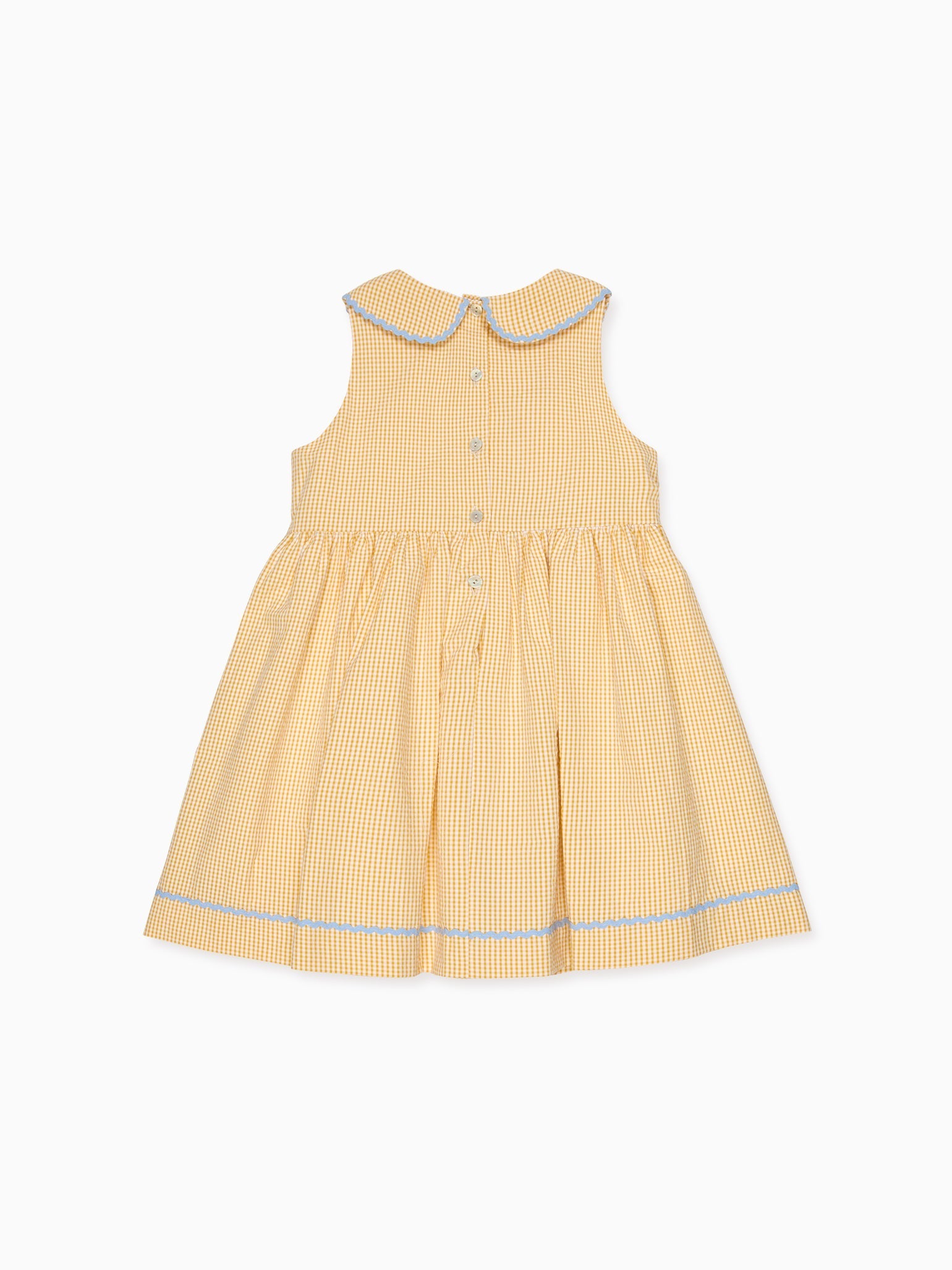 Yellow Gingham Aimee Girl Dress