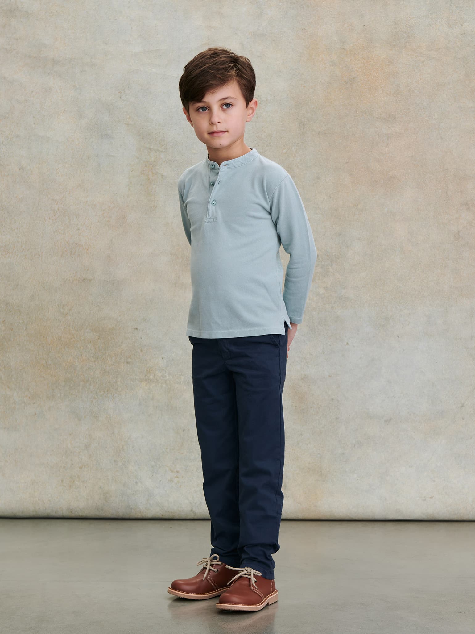 Navy Elio Boy Chinos