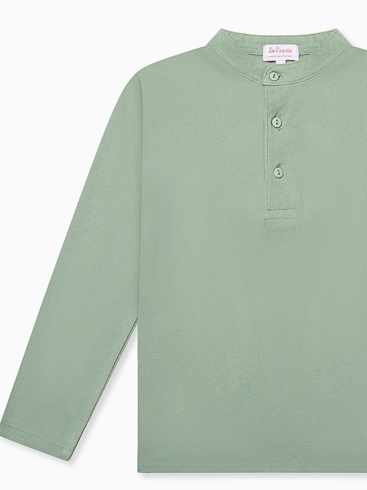 Sage Alcomo Long Sleeve Boy Polo Shirt