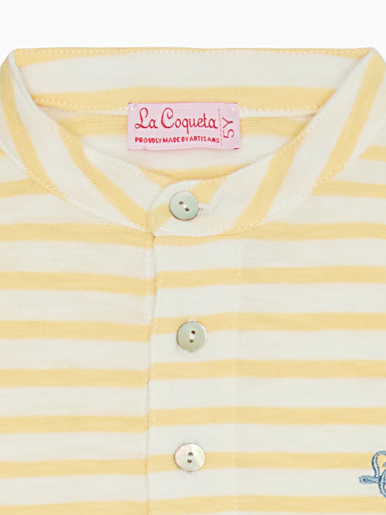 Mustard Stripe Alcon Boy Polo Shirt