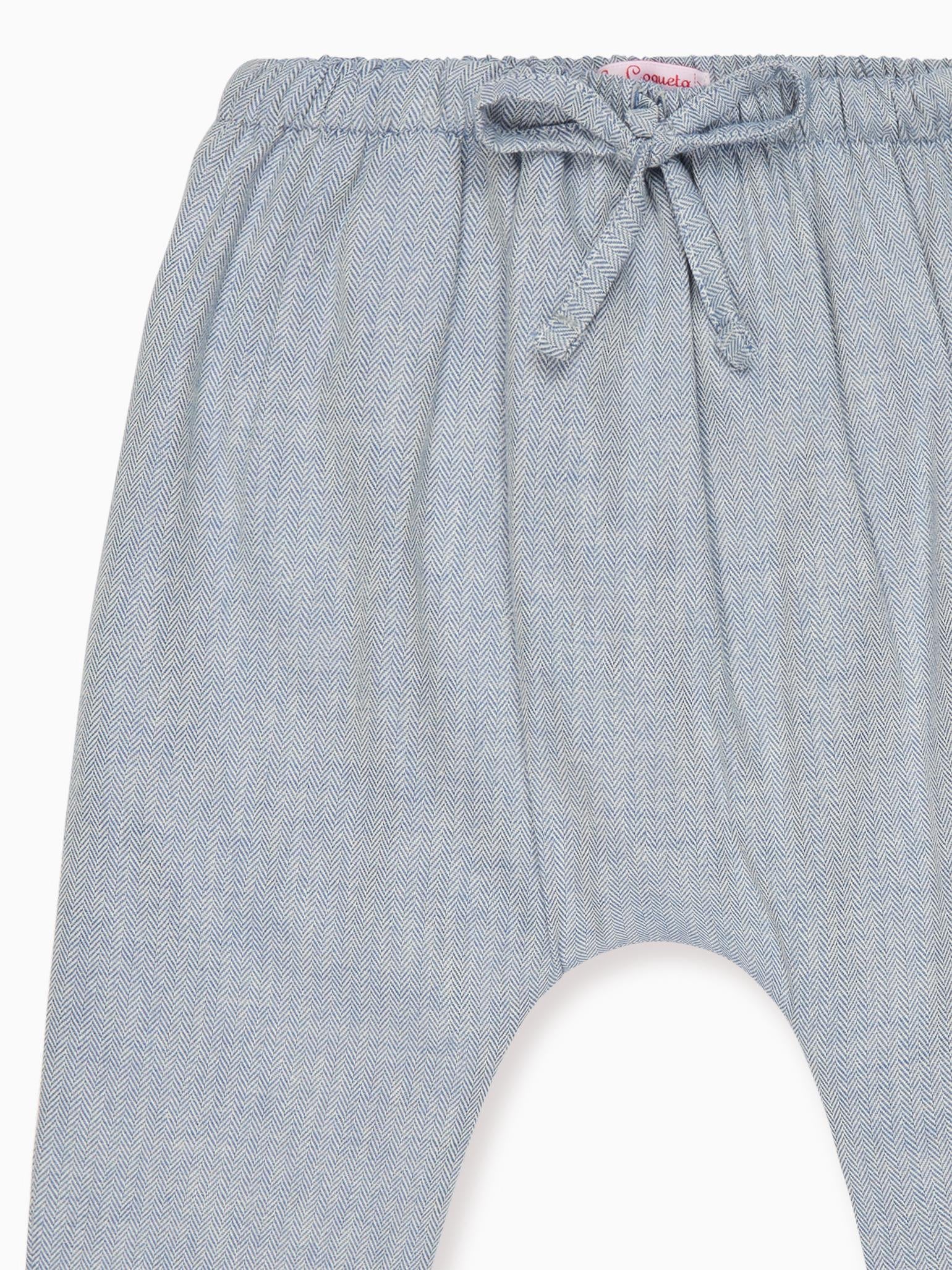 Dusty Blue Alex Baby Trousers