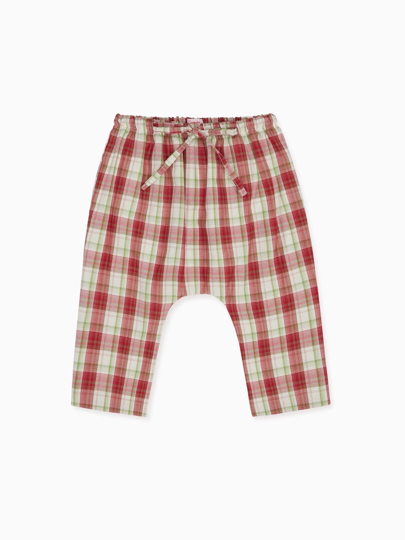 Red Check Alex Baby Trousers