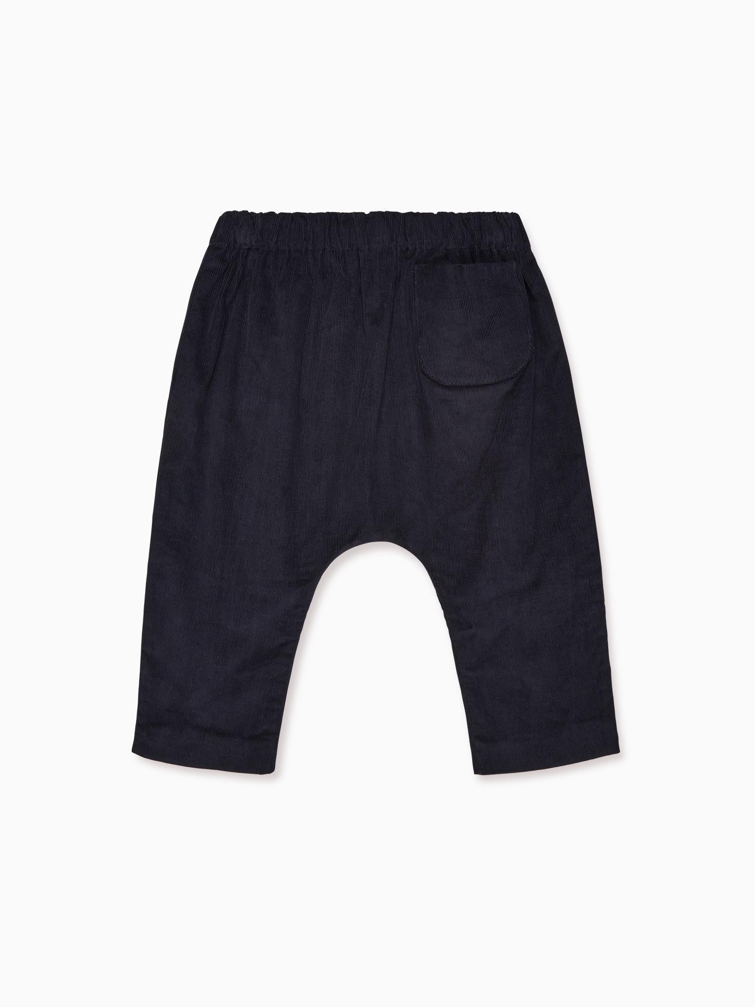 Navy Alex Corduroy Baby Trousers
