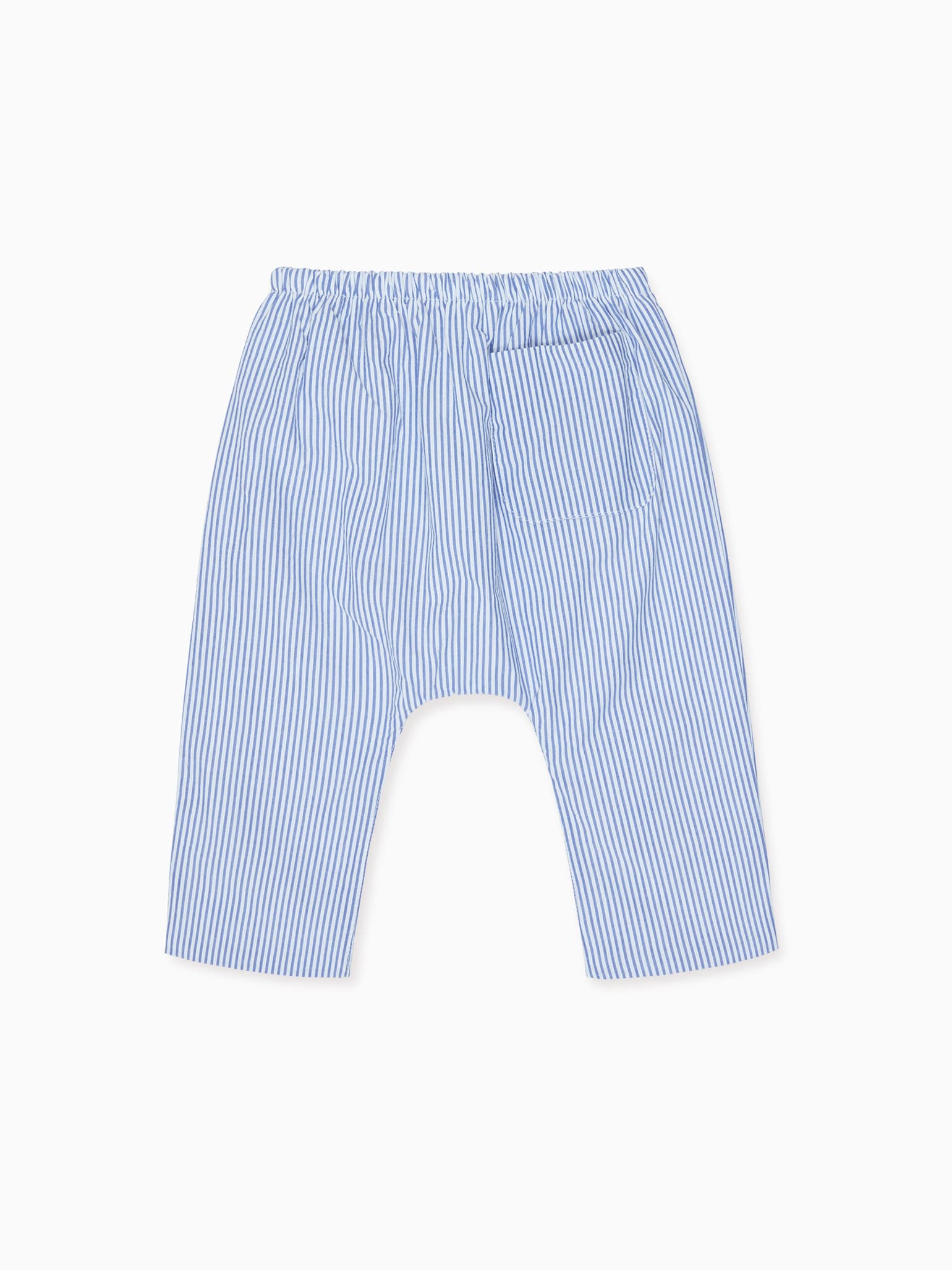 Blue Stripe Alex Cotton Baby Trousers