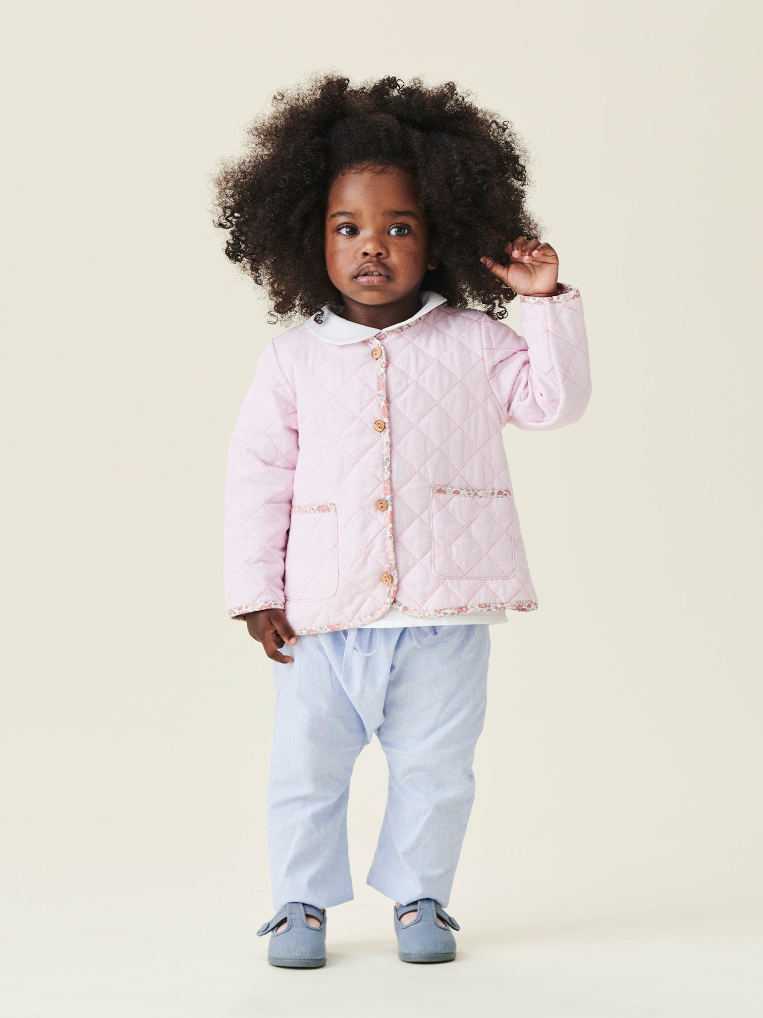 Baby girl 2024 quilted jacket