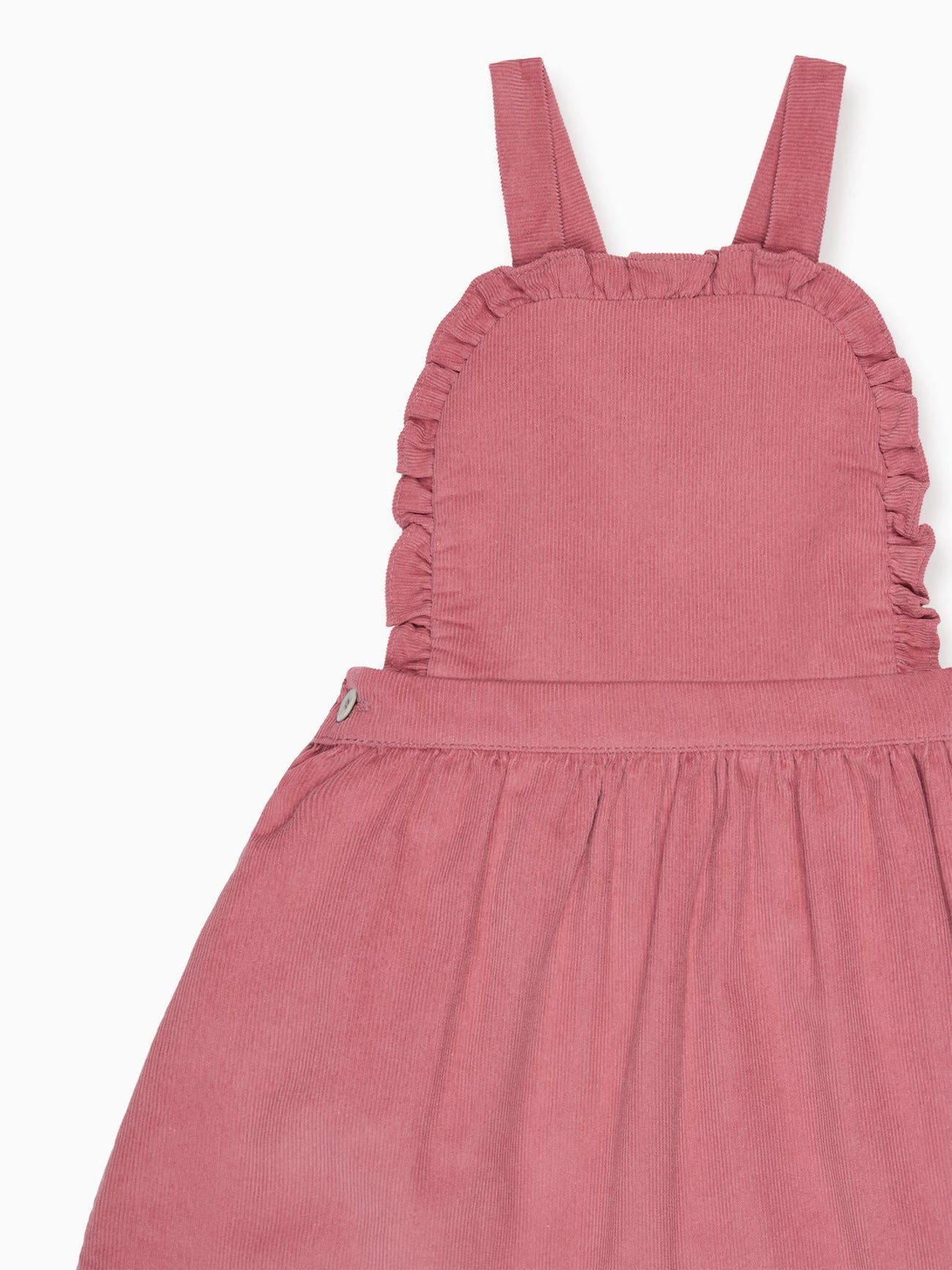 Dark Pink Alexa Corduroy Girl Pinafore Skirt