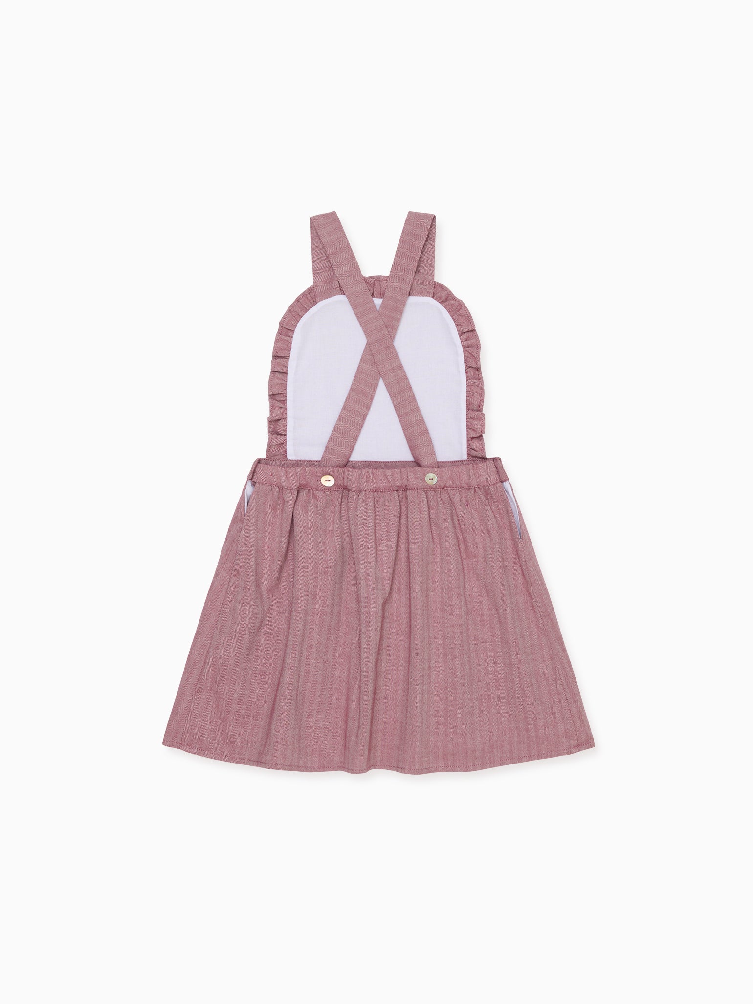 Burgundy Alexa Girl Pinafore Skirt