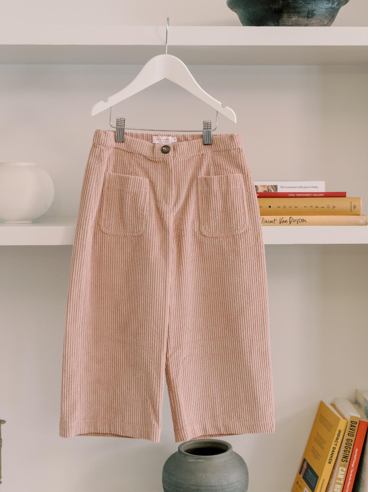 Dusty Pink Alma Corduroy Girl Trousers