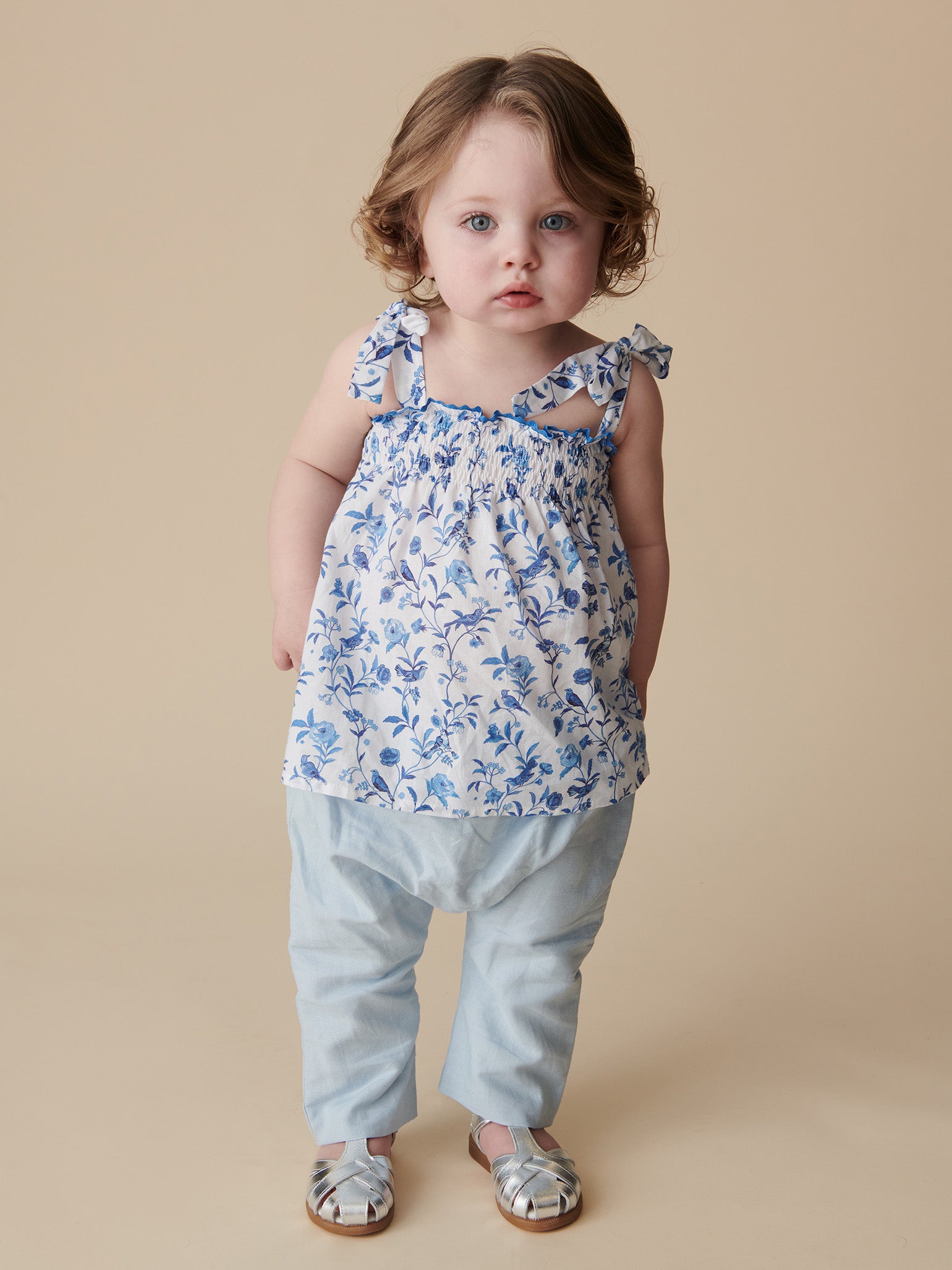 Dusty Blue Alex Baby Trousers