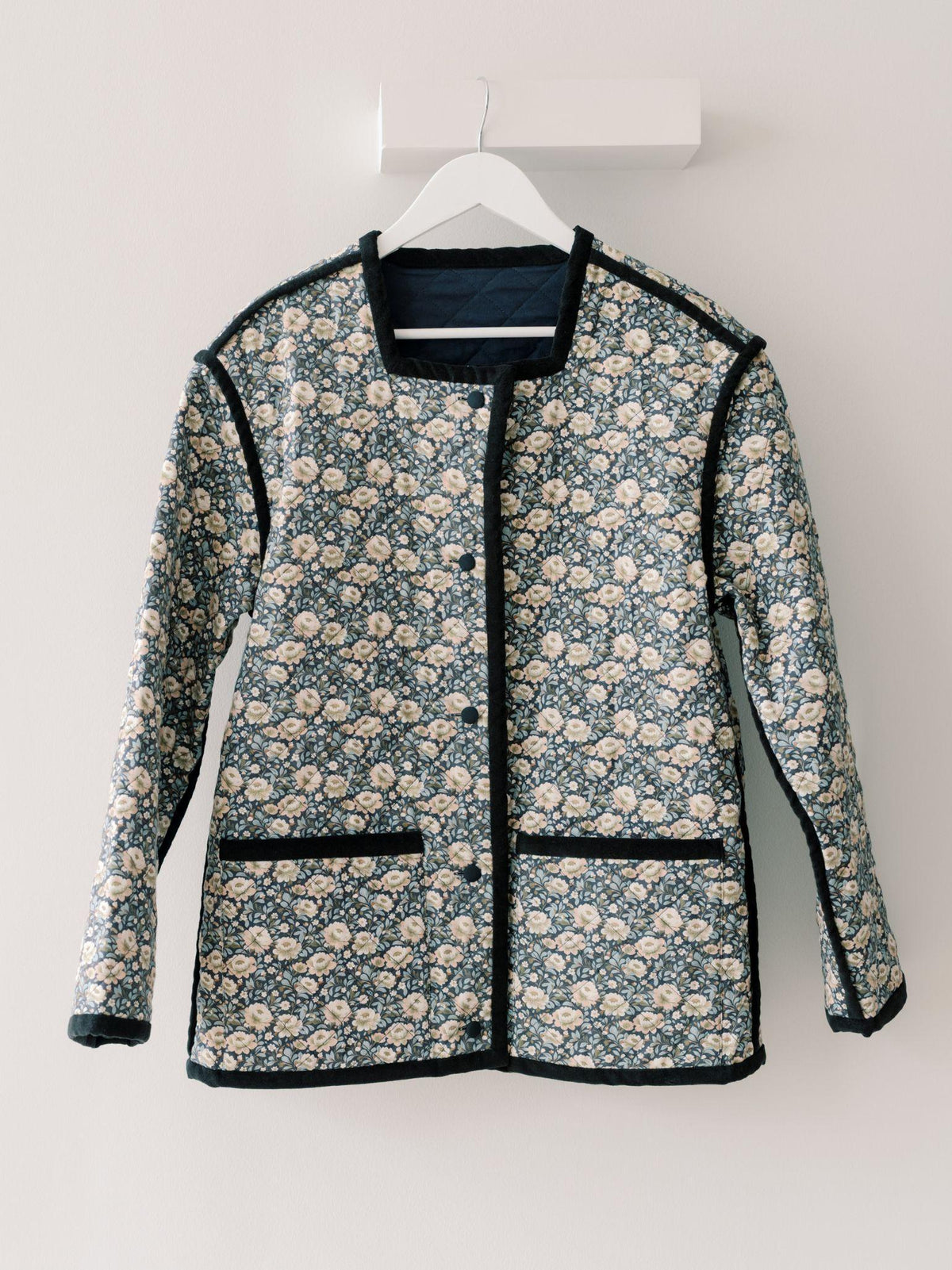 Navy Floral Anais Women Jacket