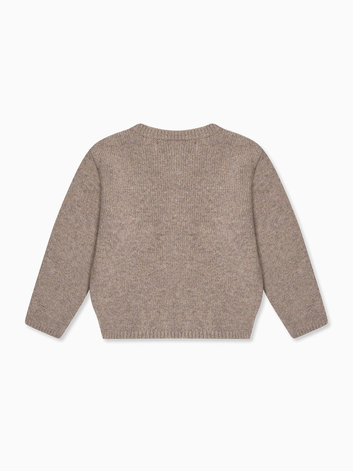 Taupe Anastasia Merino Baby Cardigan