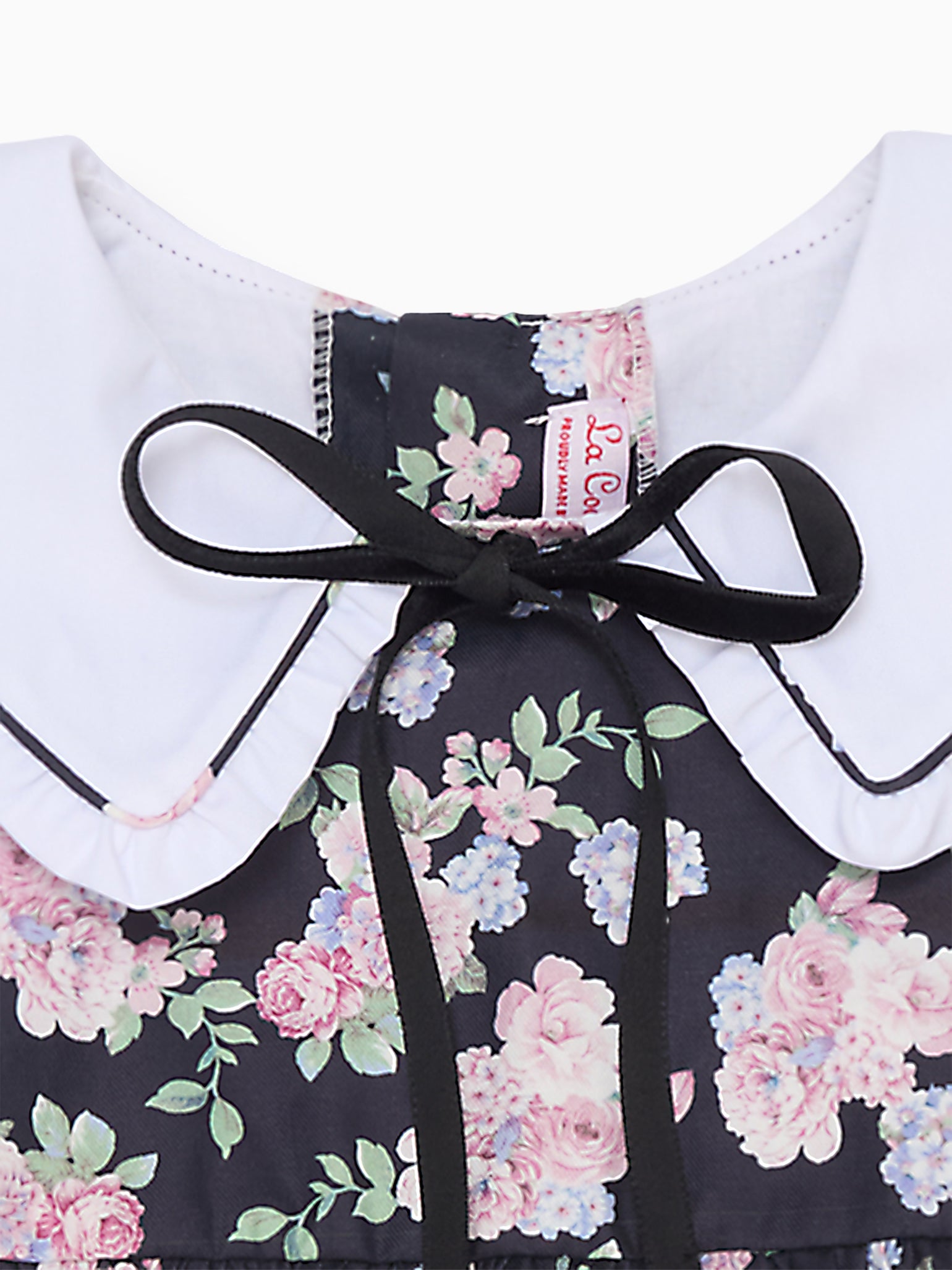 Black Floral Andrea Girl Dress