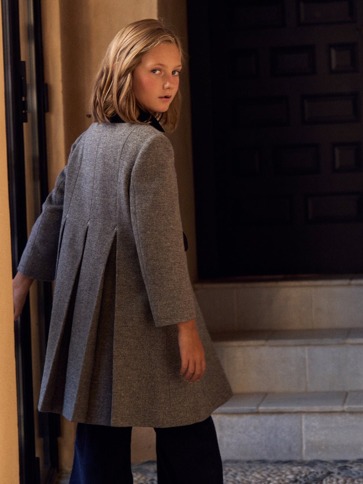 Grey Anisa Girl Coat