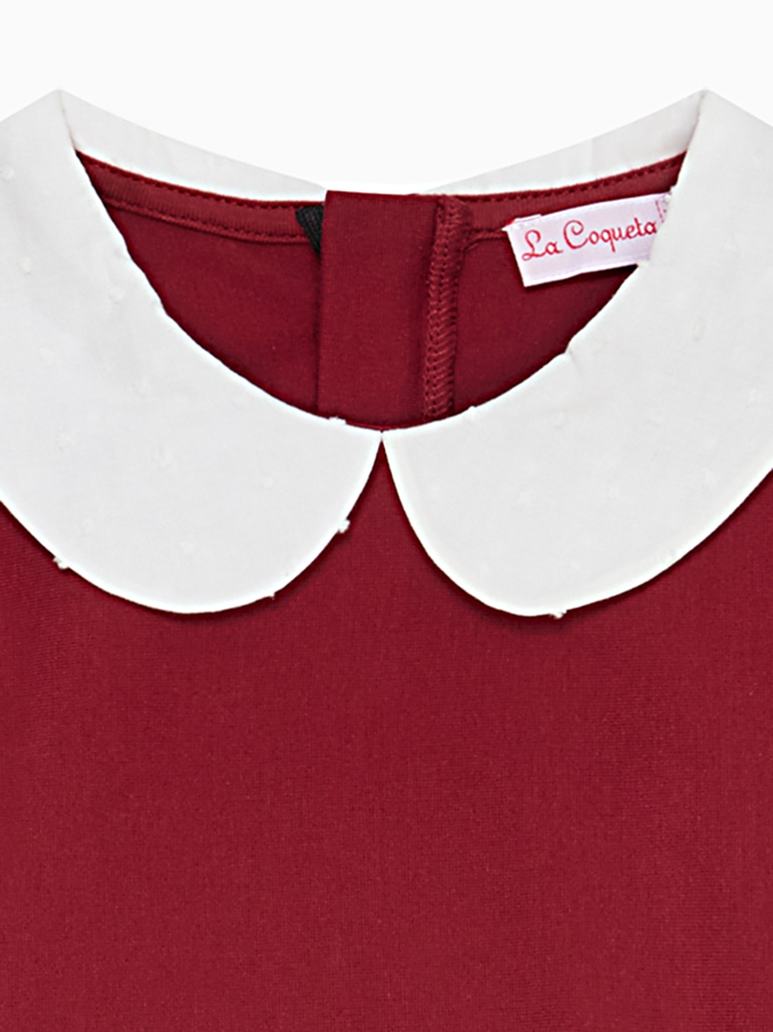 Burgundy Anna Girl Empire Dress