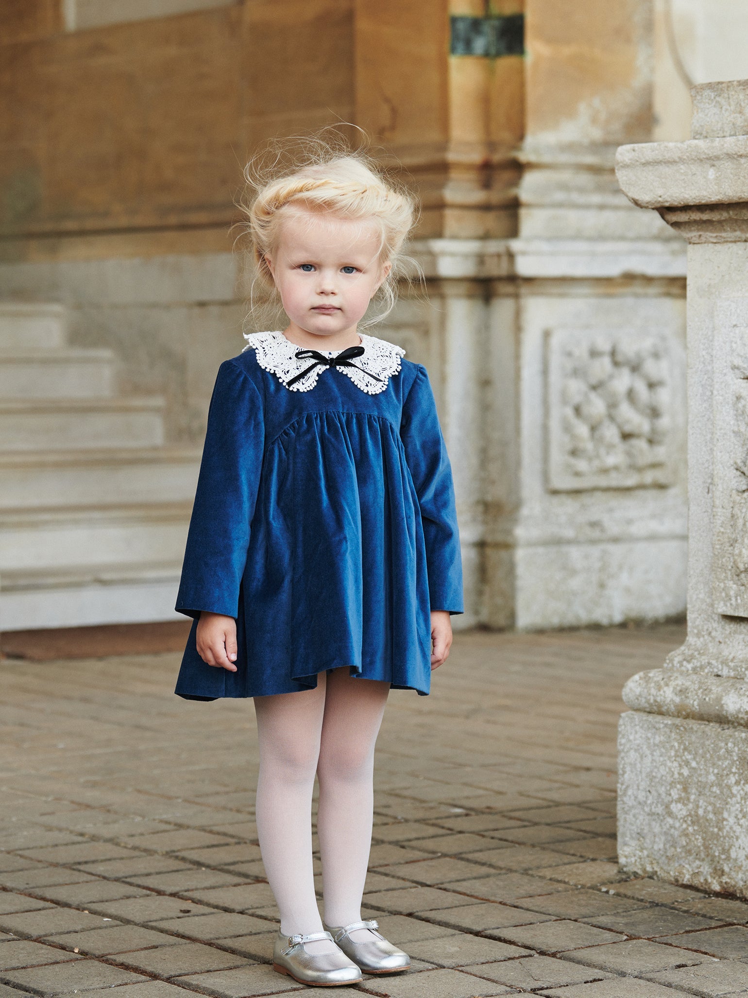 Blue Baby Dresses Light Royal Navy La Coqueta Kids