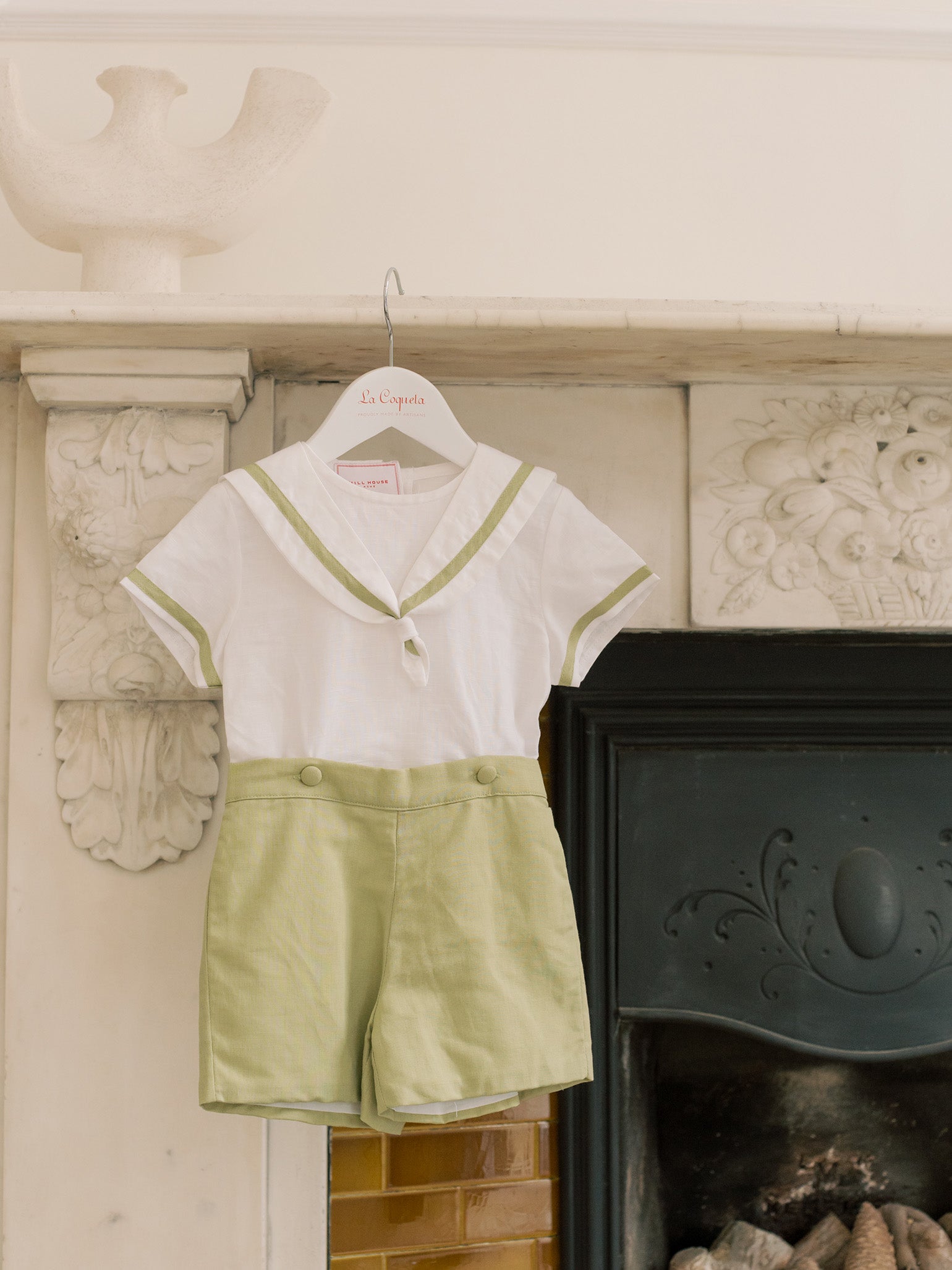 Hill House Home X La Coqueta Pistachio Antonio Baby Boy Set