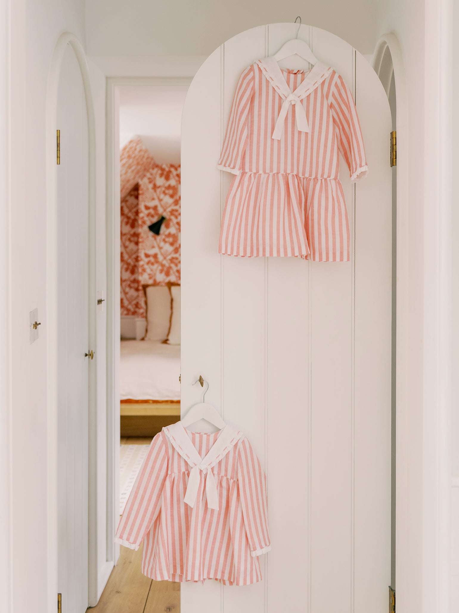 Pink Stripe Aranda Baby Girl Set