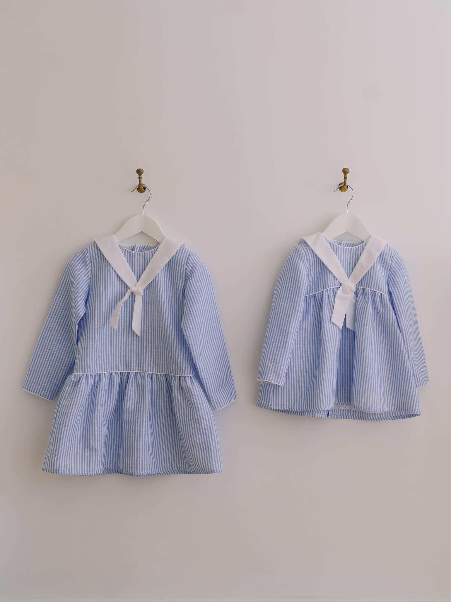 Blue Stripe Aranda Girl Sailor Dress