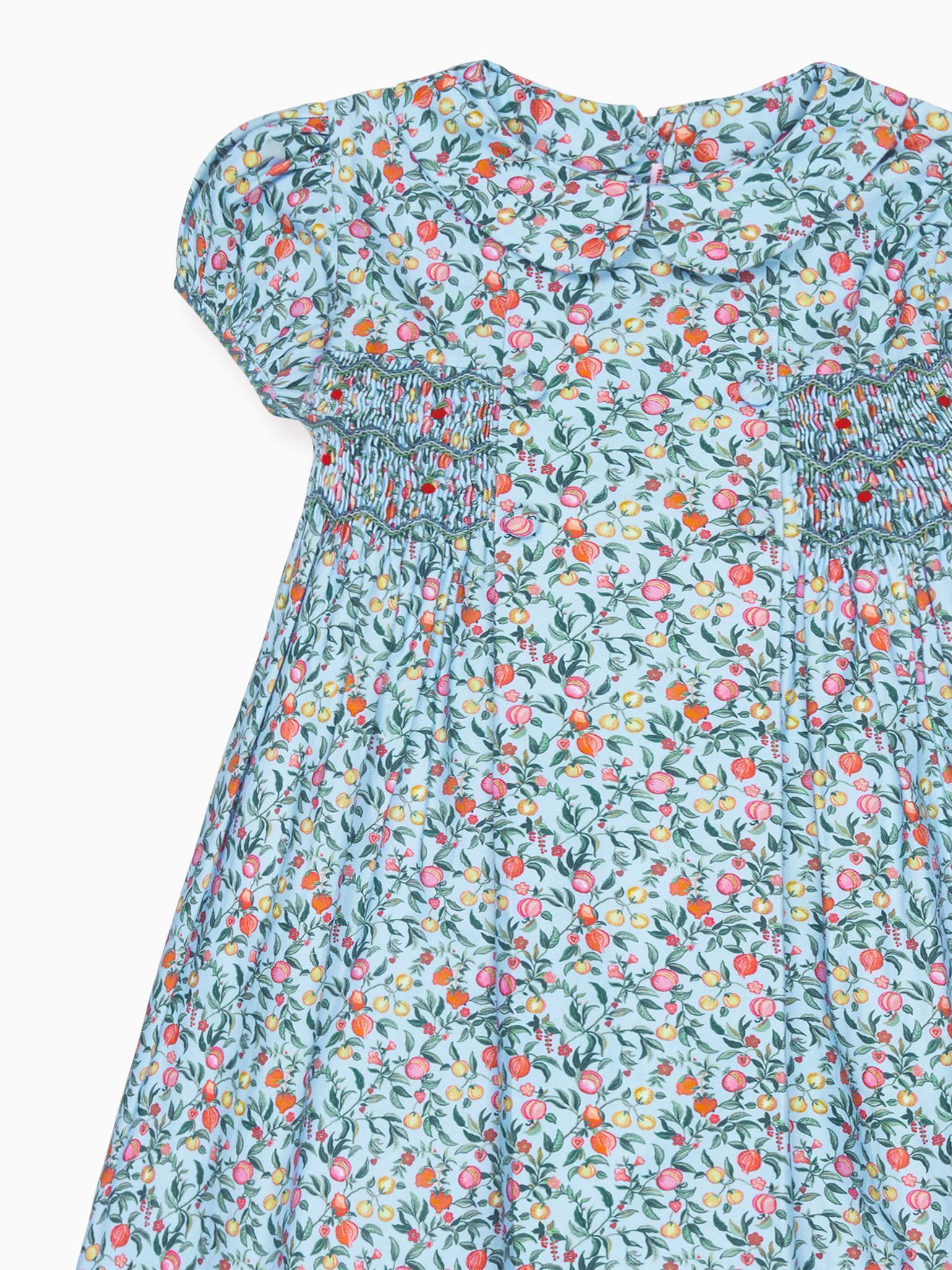 Blue Pomegranate Arcadia Girl Hand-Smocked Dress
