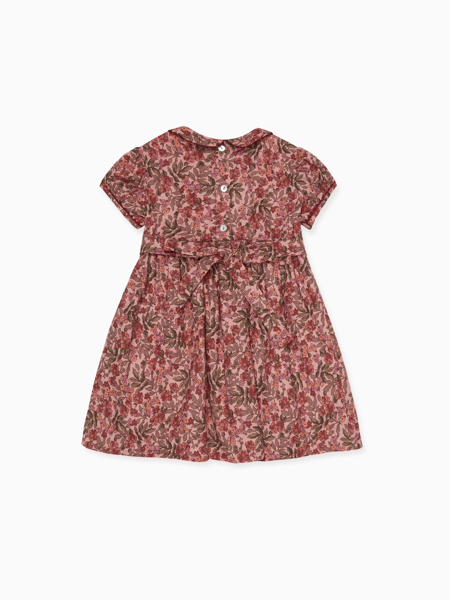 Pink Floral Arcadia Girl Smock Dress