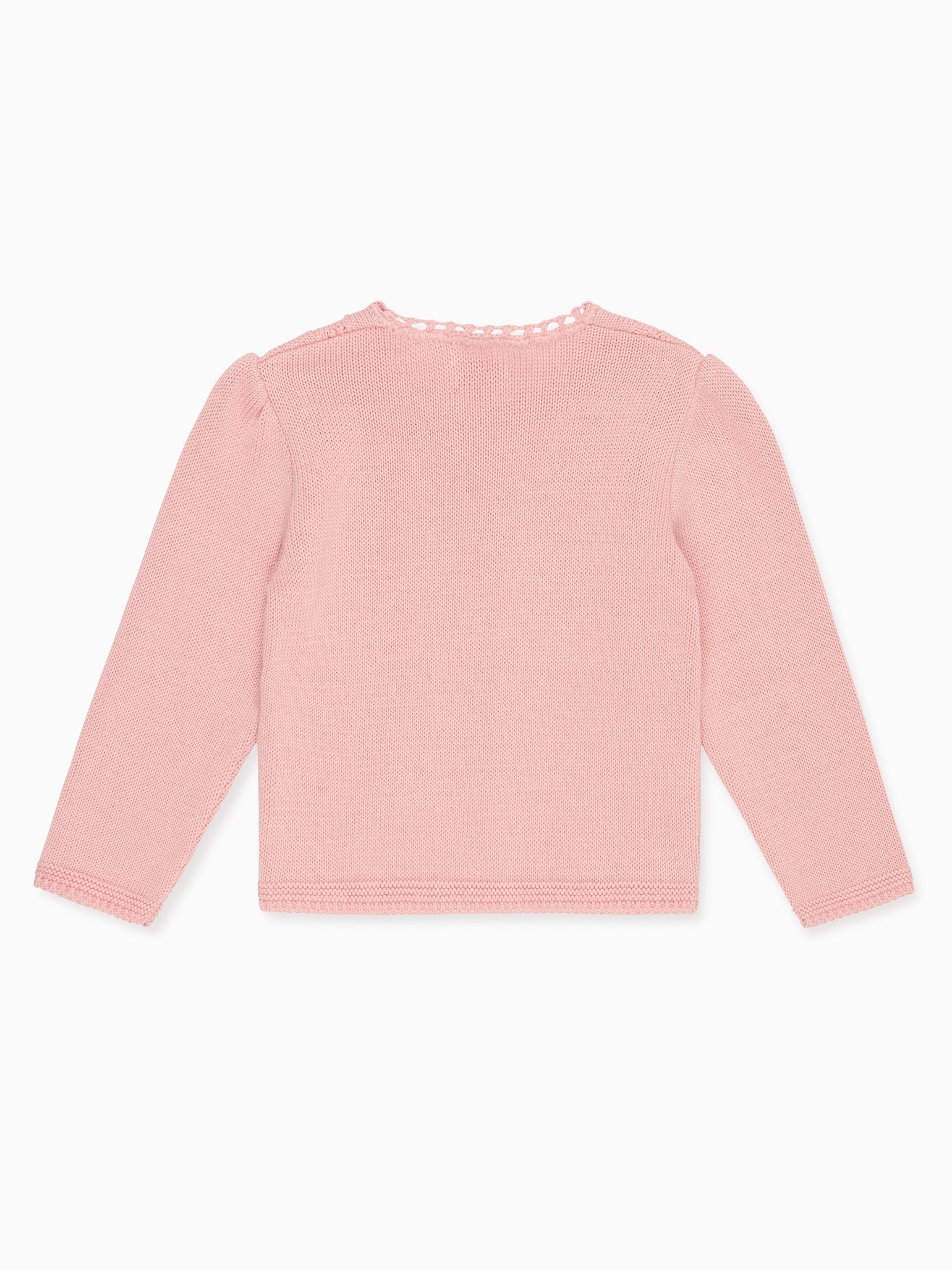 Dusty Pink Arcona Cotton Baby Cardigan