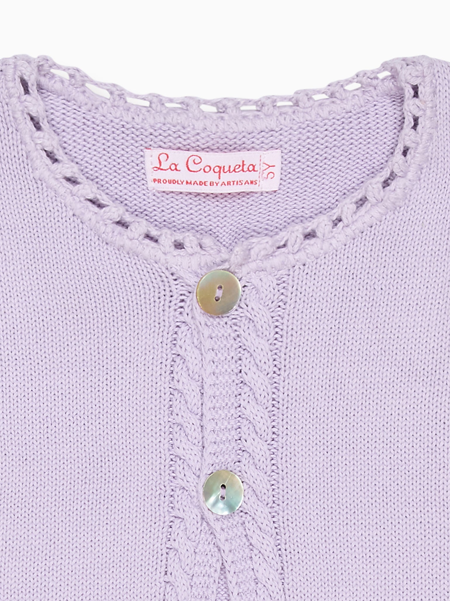 Lilac Arcona Cotton Girl Cardigan