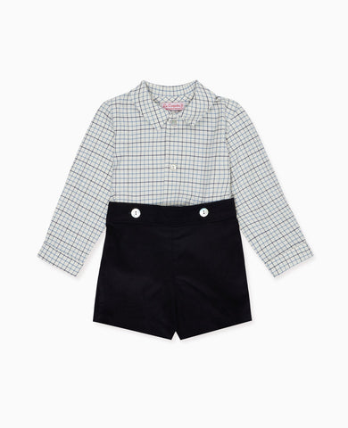 Navy Check Arlo Baby Boy Set