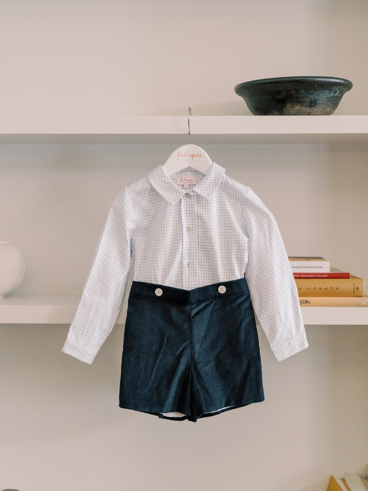 Blue Check Arlo Baby Boy Set