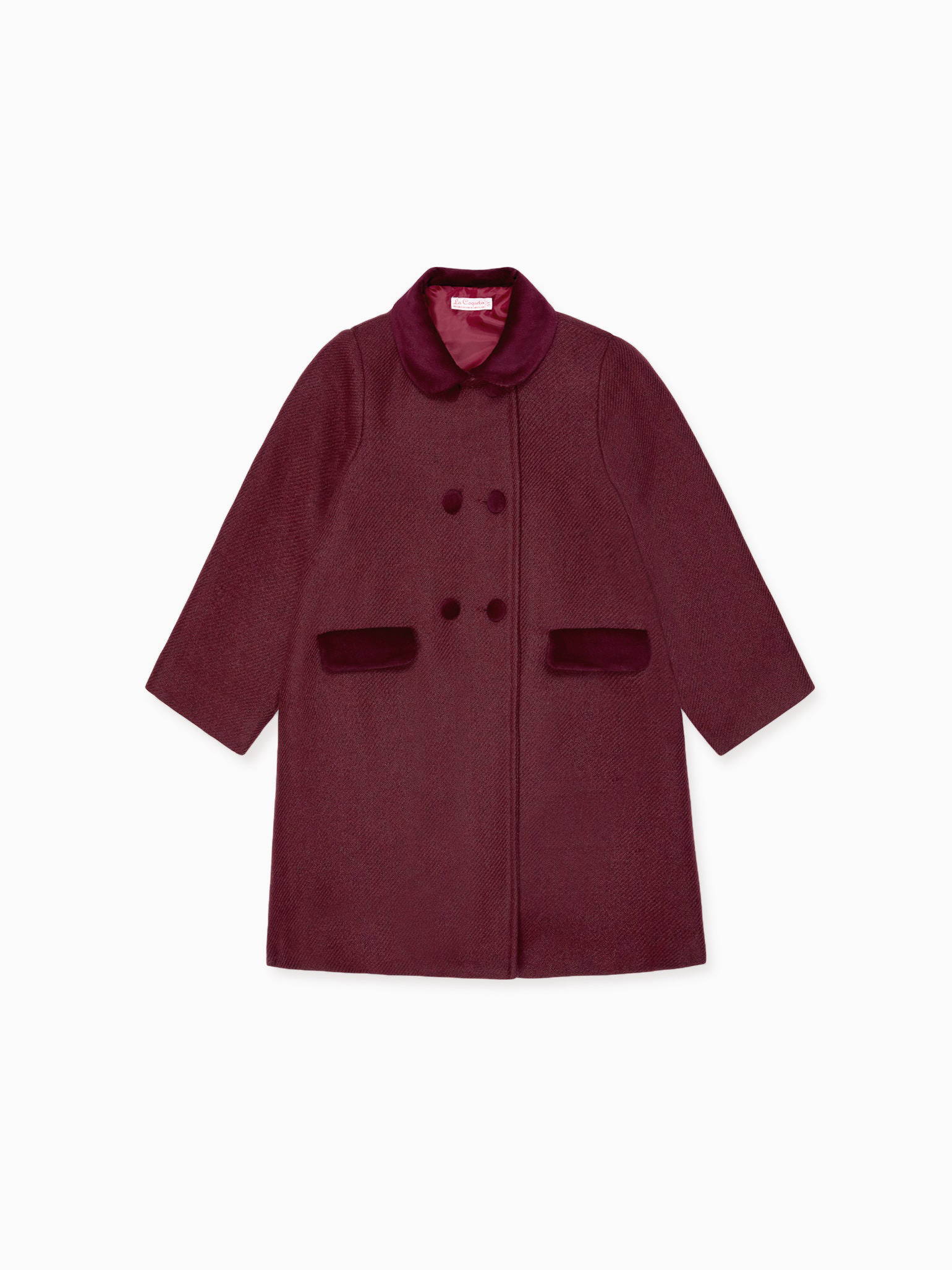 Burgundy Arrieta Girl Coat