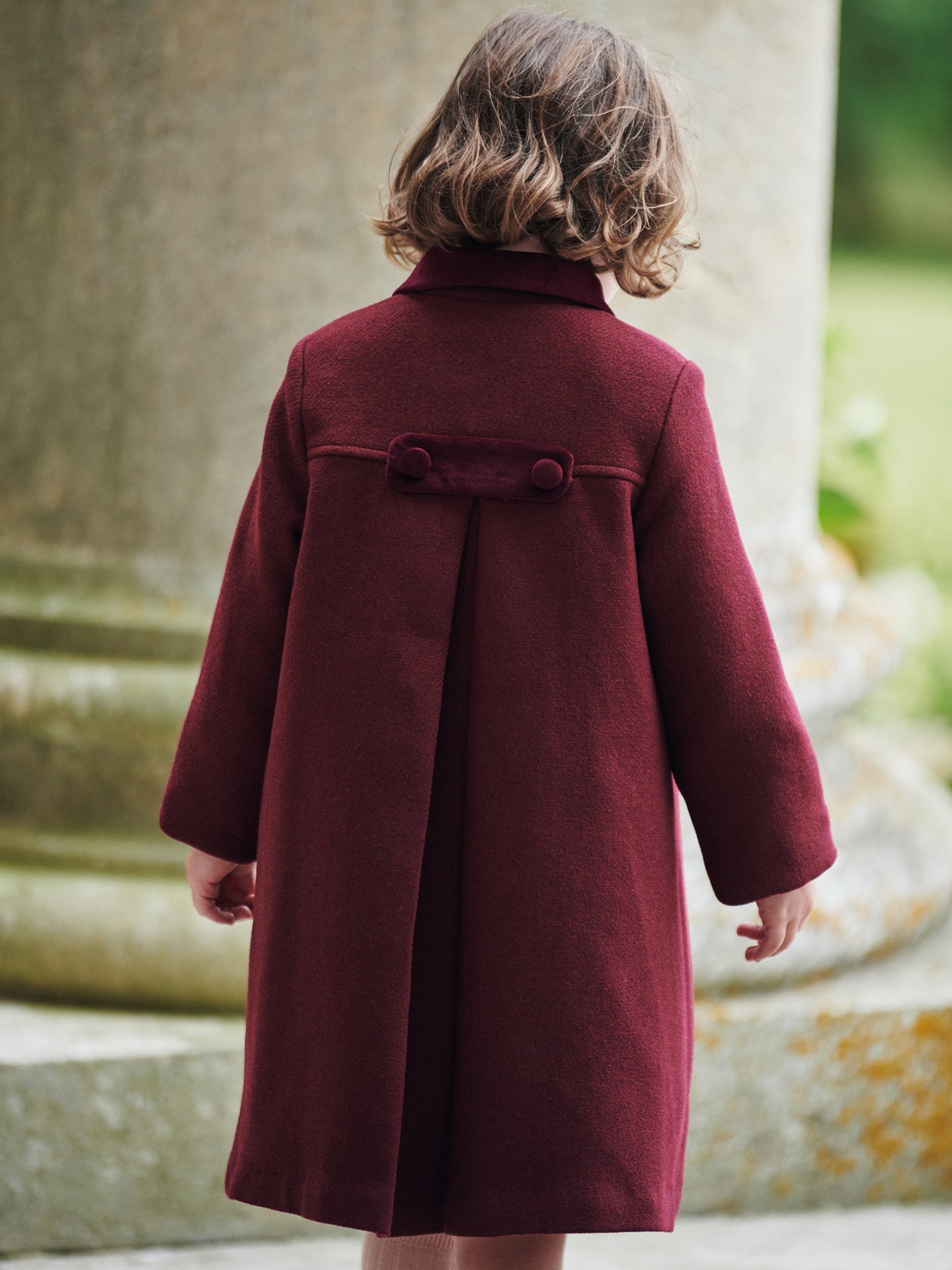 Burgundy Arrieta Girl Coat