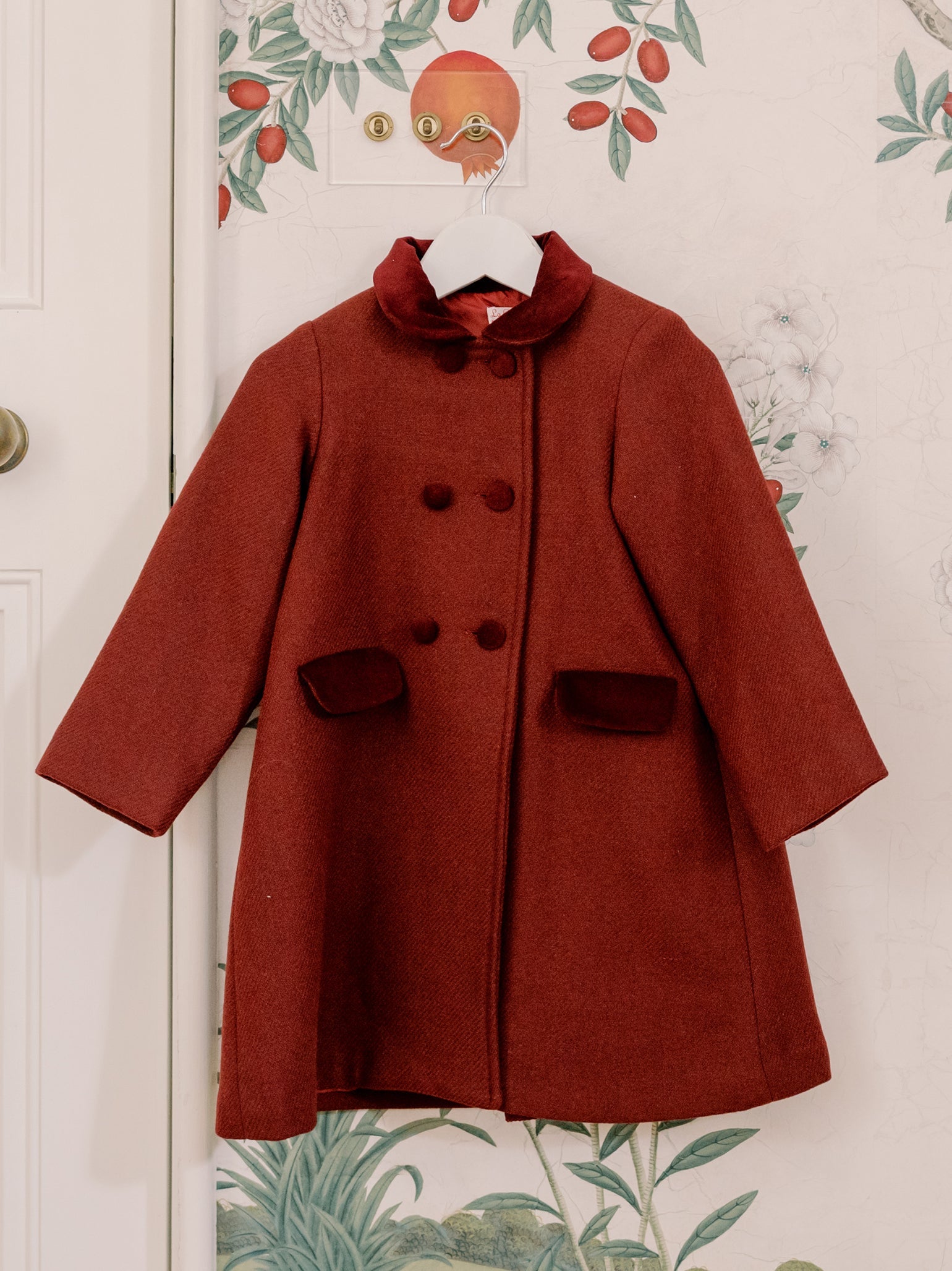 Burgundy Arrieta Girl Coat