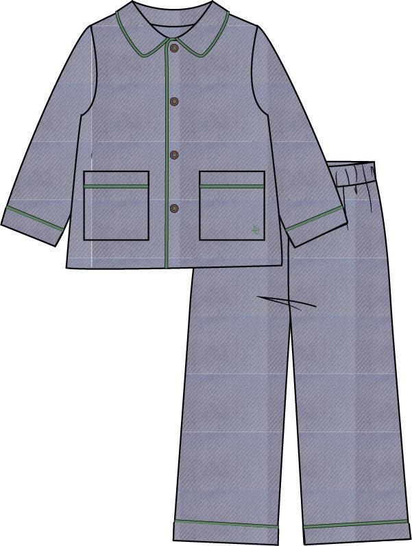 Light Blue Romero Kids Pyjamas