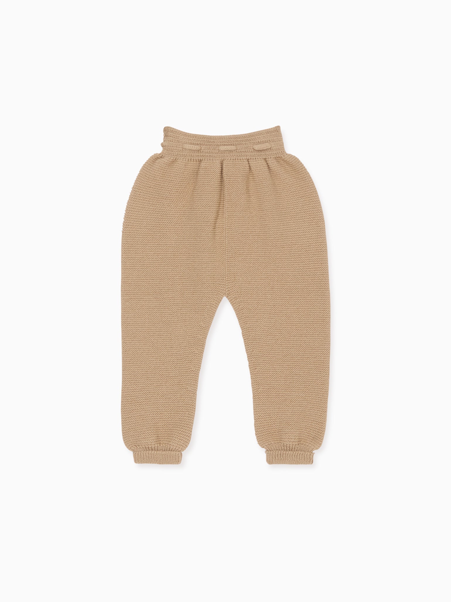 Camel Augusto Merino Baby Knitted Trousers