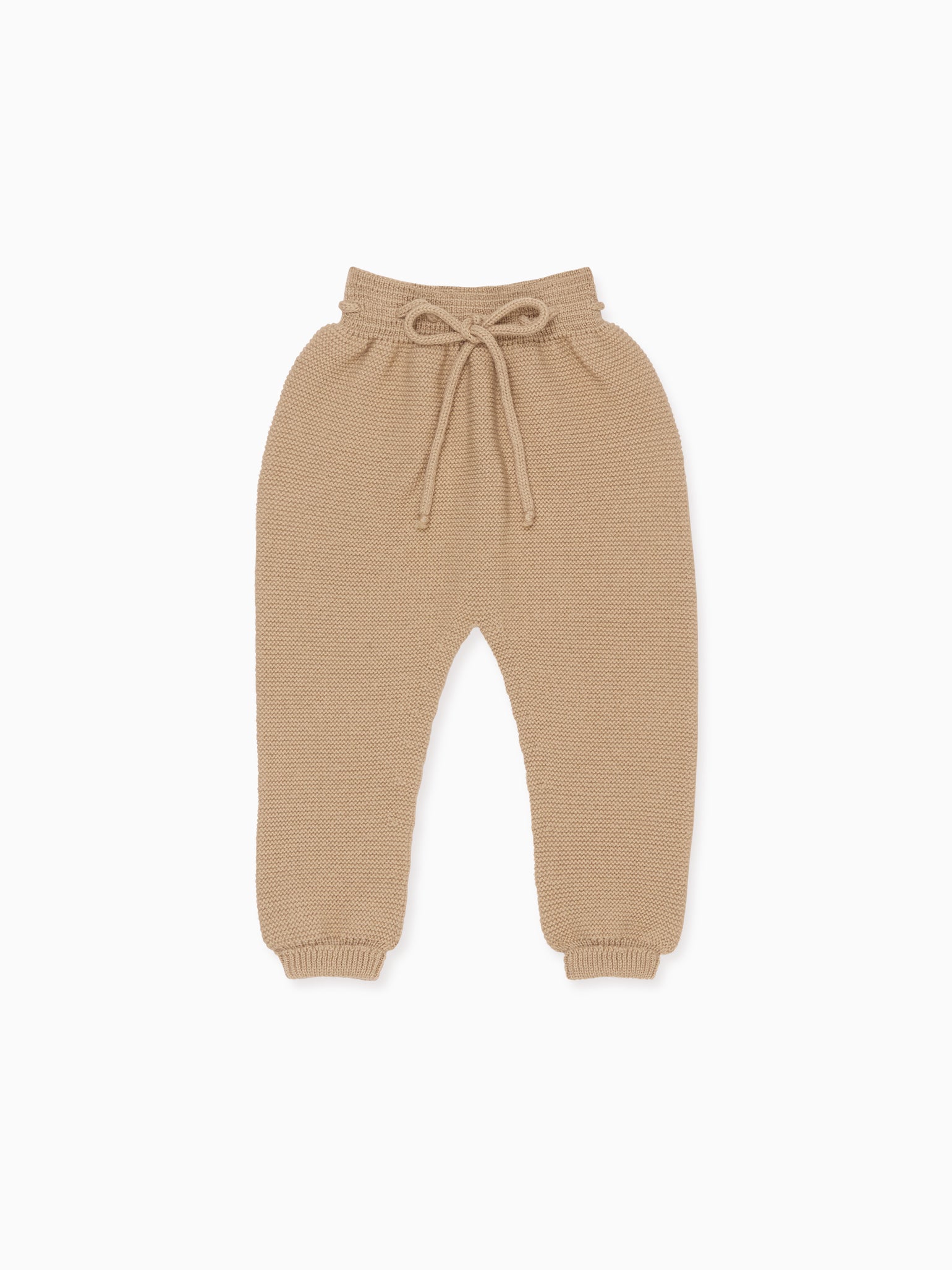 Camel Augusto Merino Baby Knitted Trousers