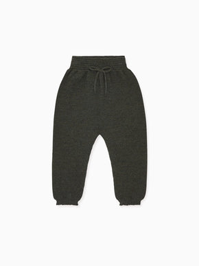 Olive Green Augusto Merino Baby Trousers