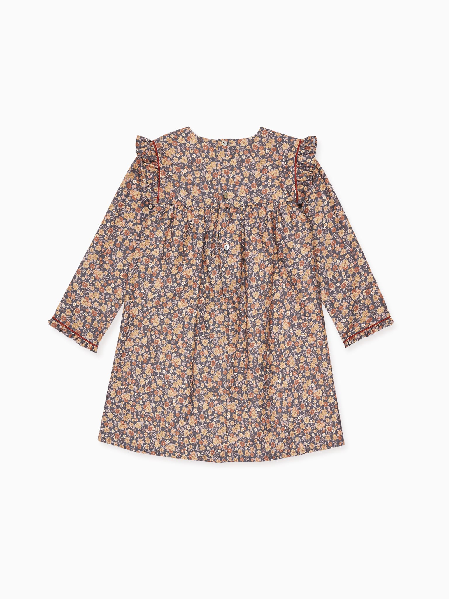 Camel Floral Azuna Girl Empire Dress