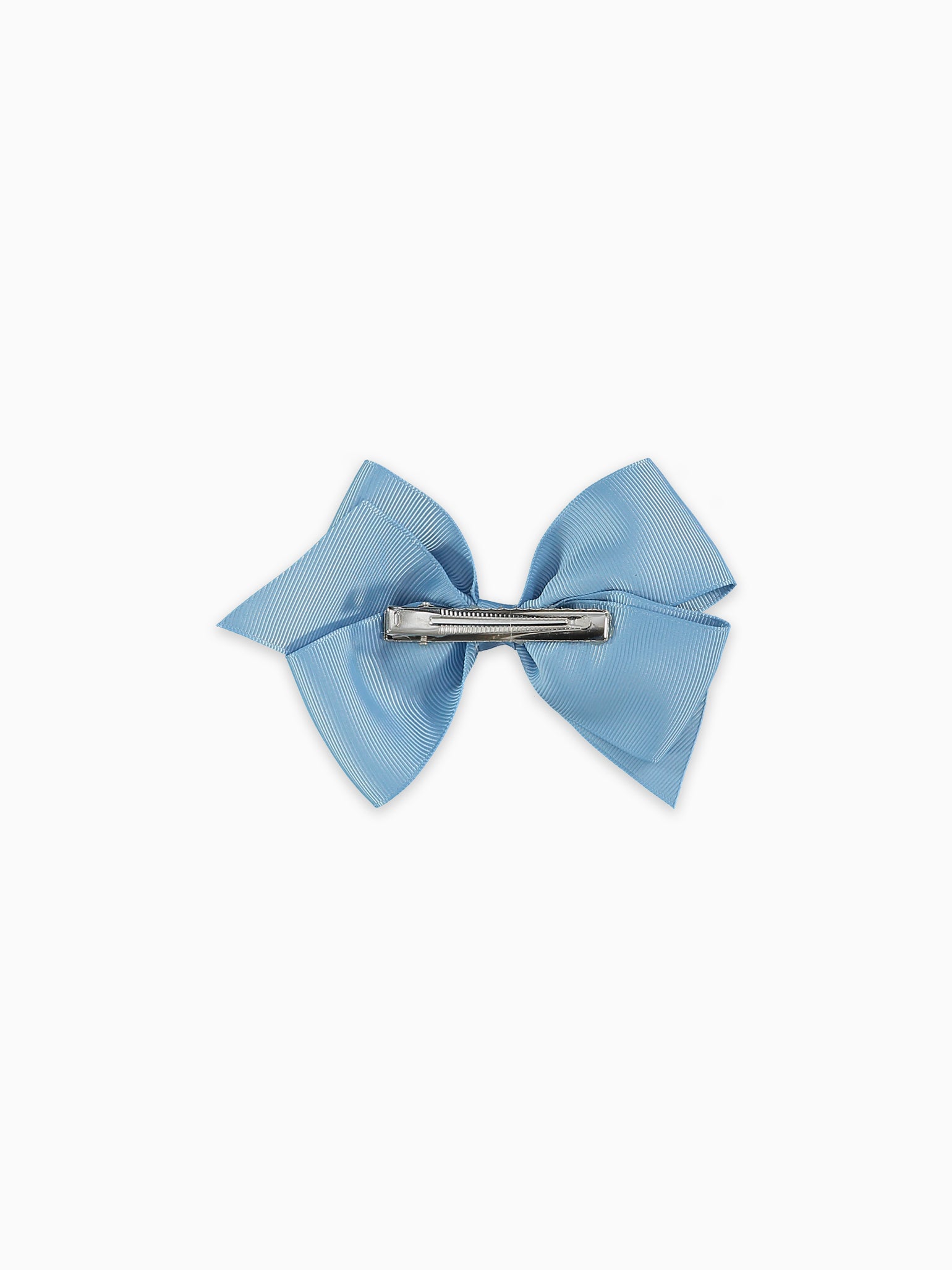 Dusty Blue Big Bow Girl Clip