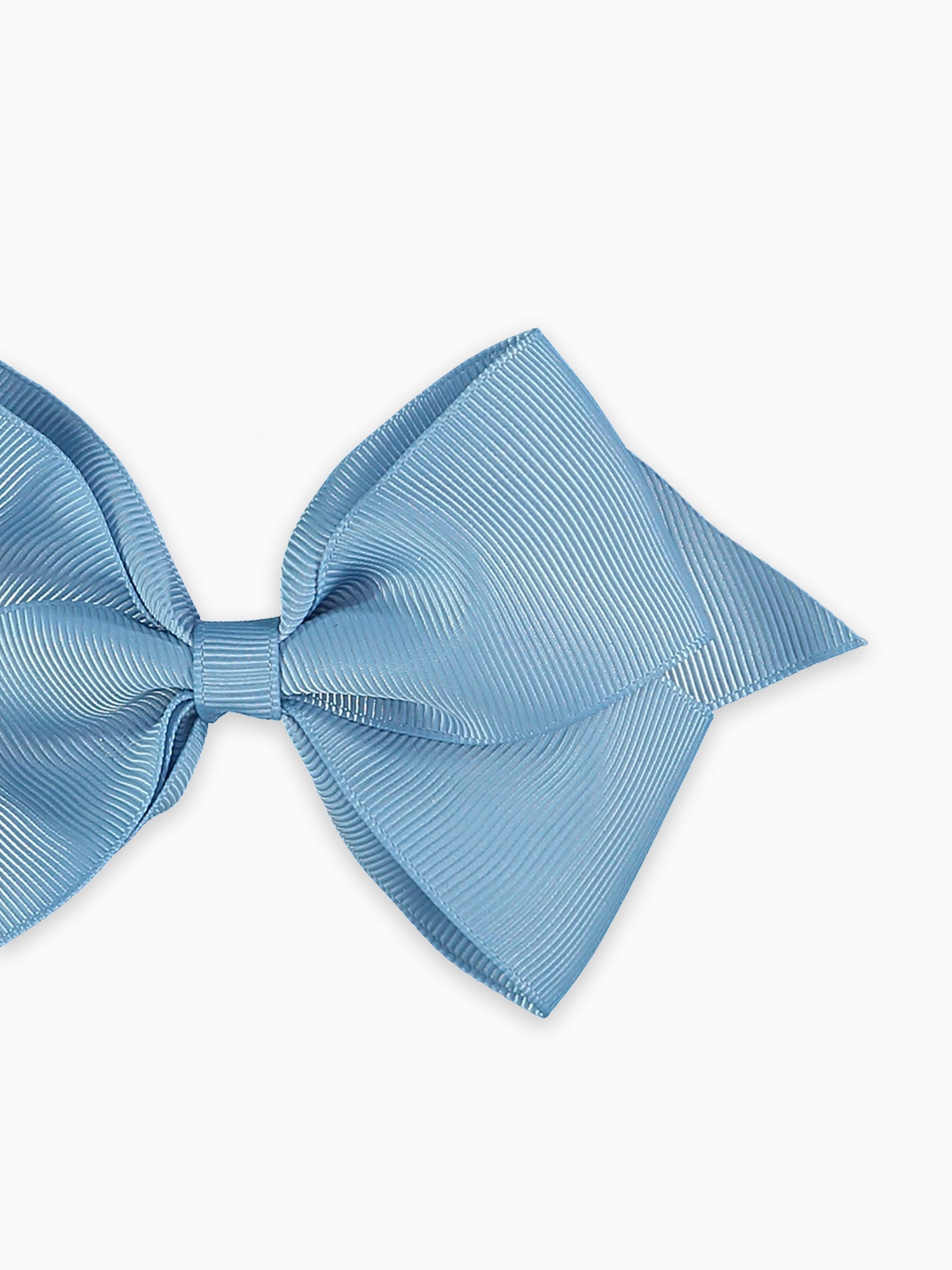 Dusty Blue Big Bow Girl Clip