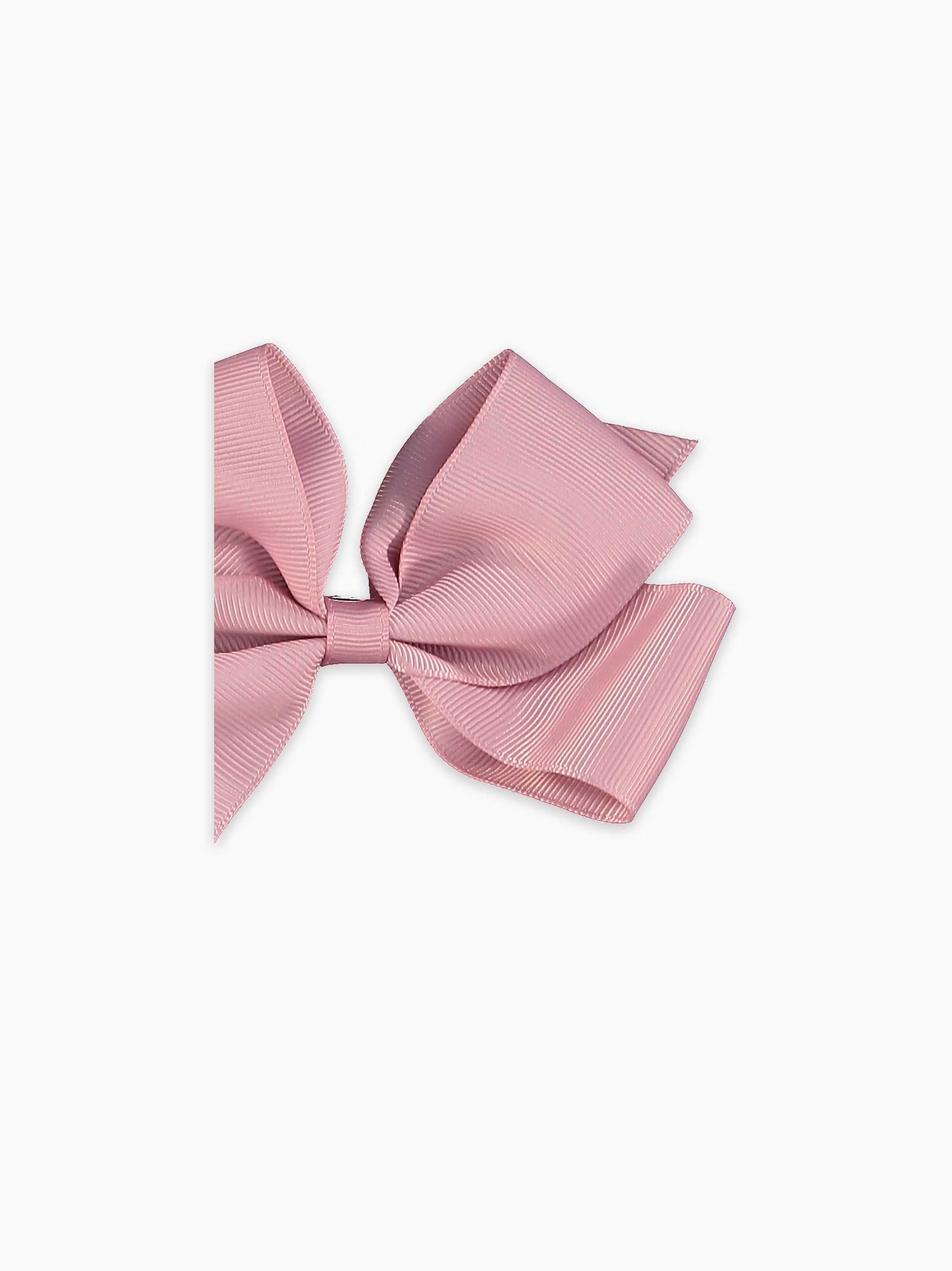 Dusty Pink Big Bow Girl Clip