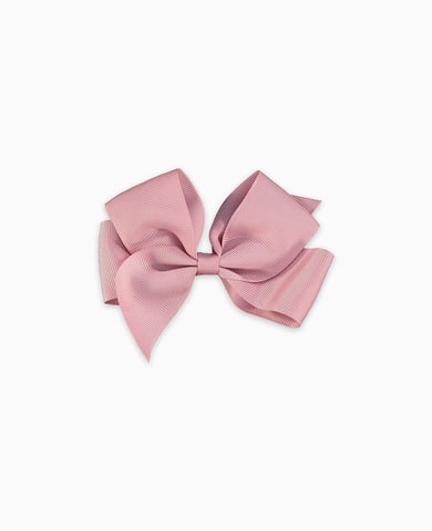 Dusty Pink Big Bow Girl Clip