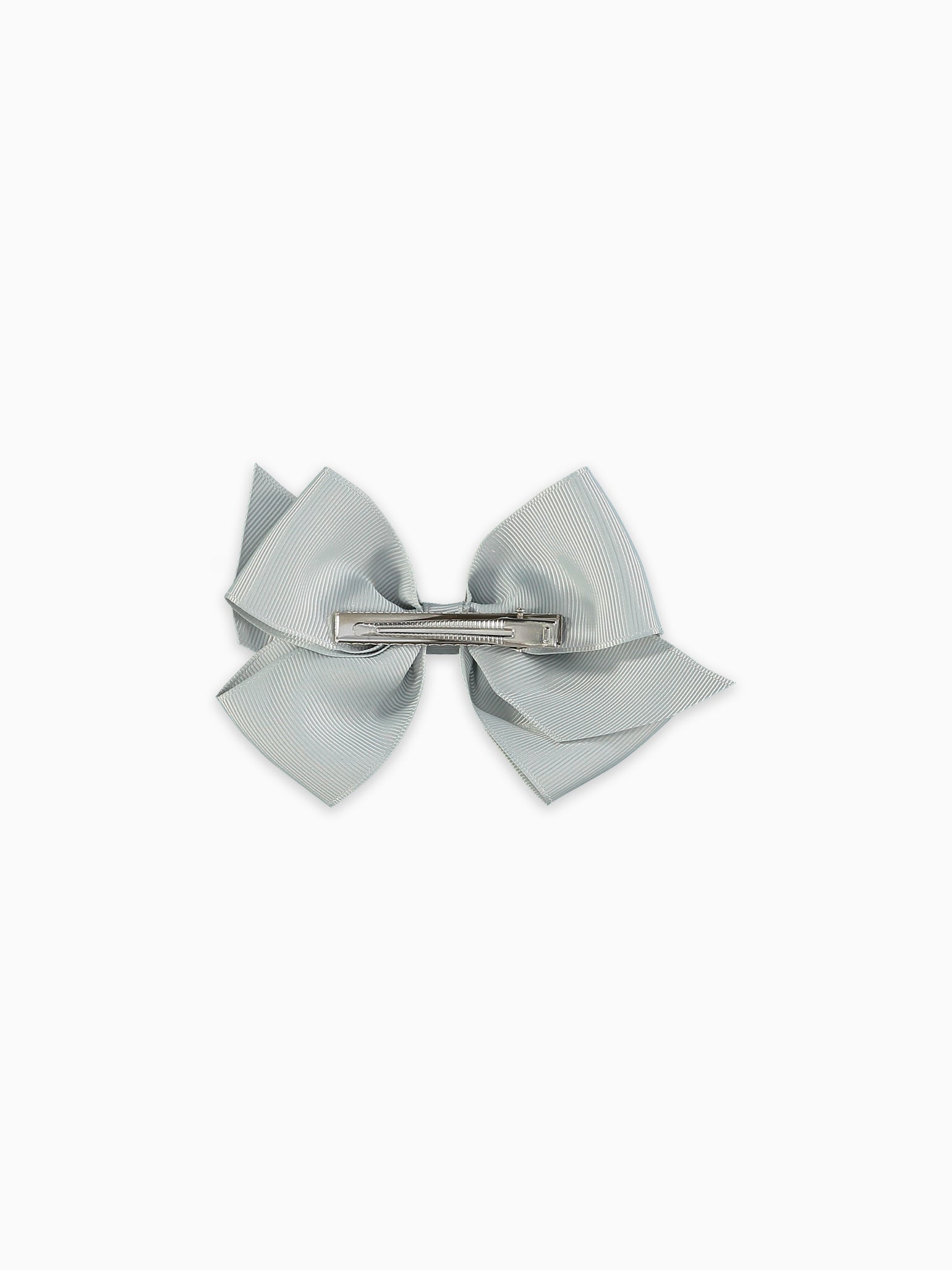 Light Grey Big Bow Girl Clip