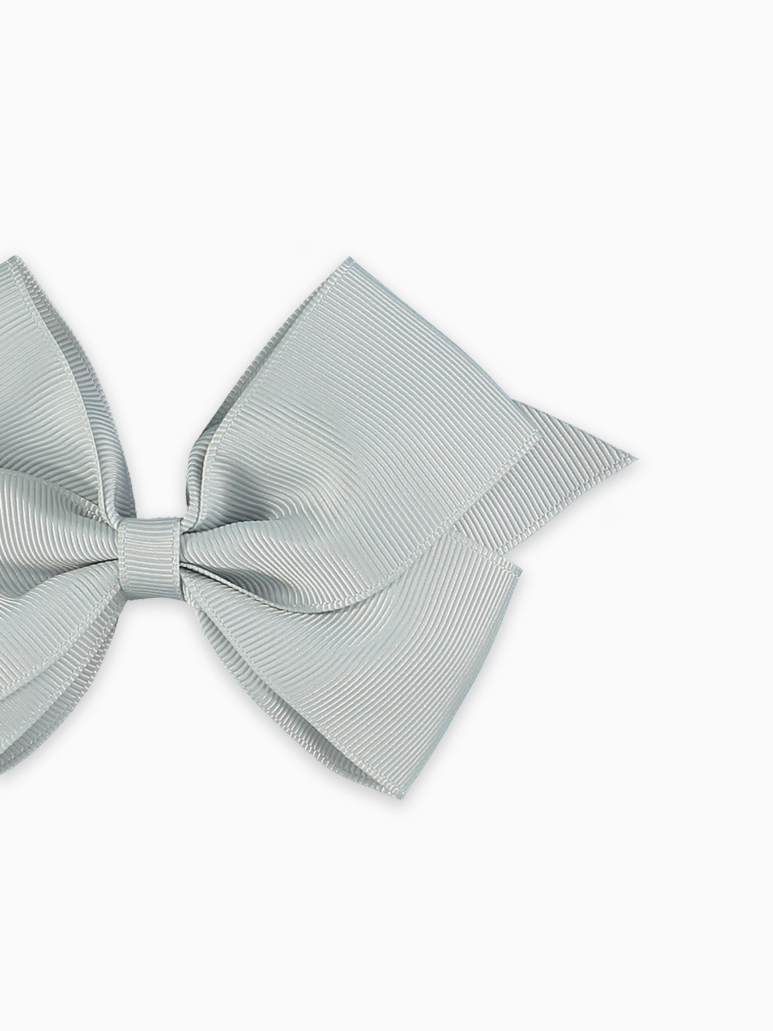 Light Grey Big Bow Girl Clip