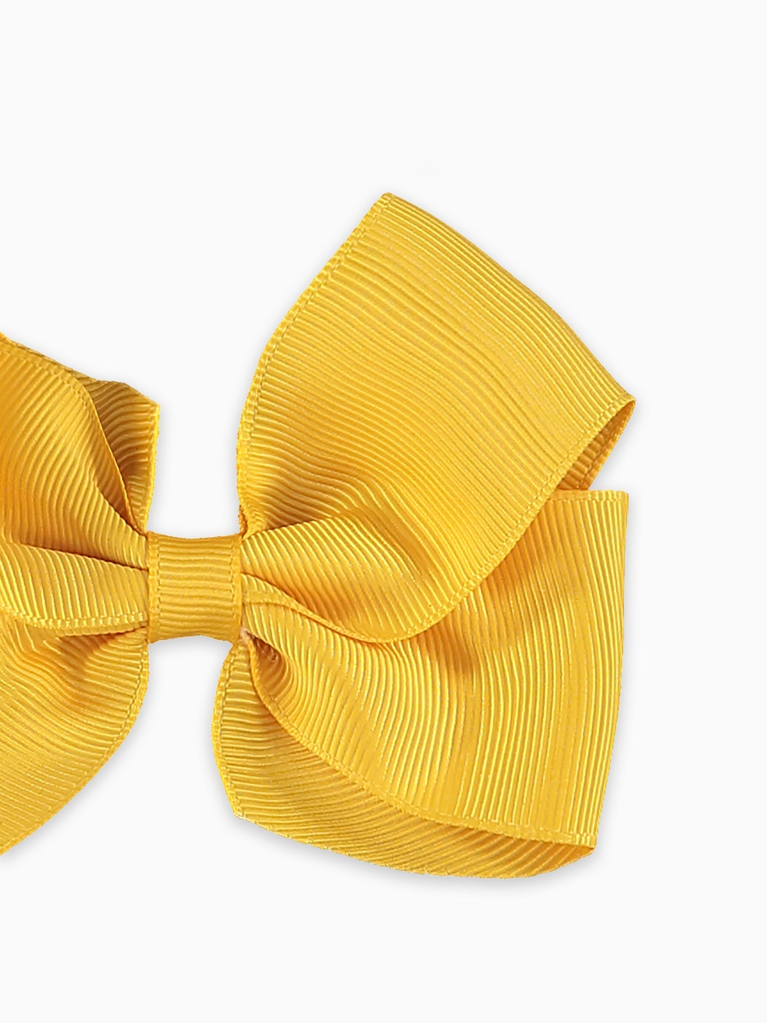 Mustard Big Bow Girl Clip